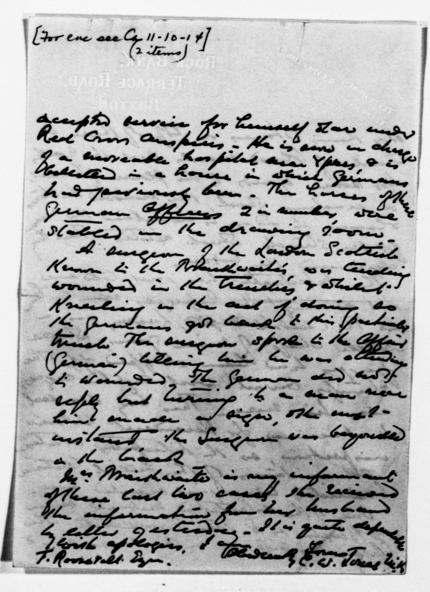 Scanned image of the current content page