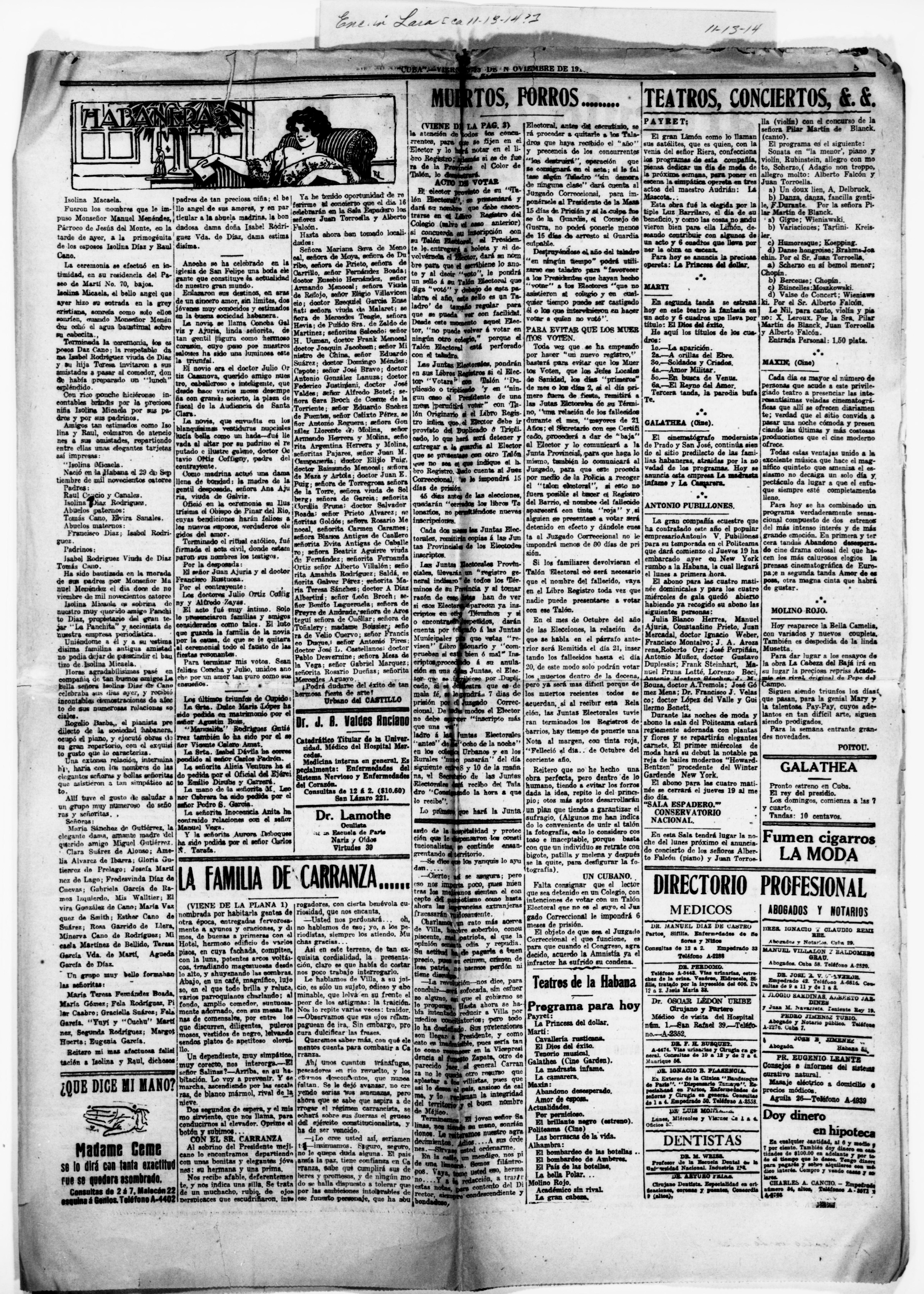 Scanned image of the current content page