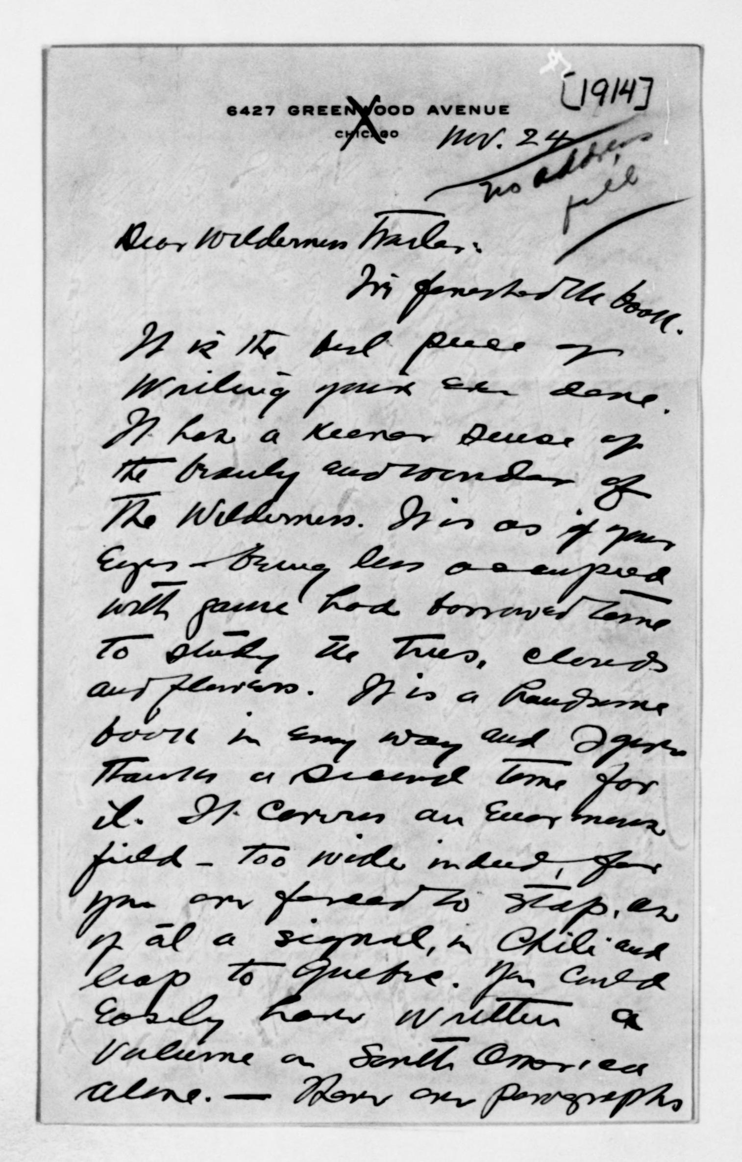 Stern Rider Letters By the People mss382990194-246 (Rough Rider to Bull Moose: Letters to ...
