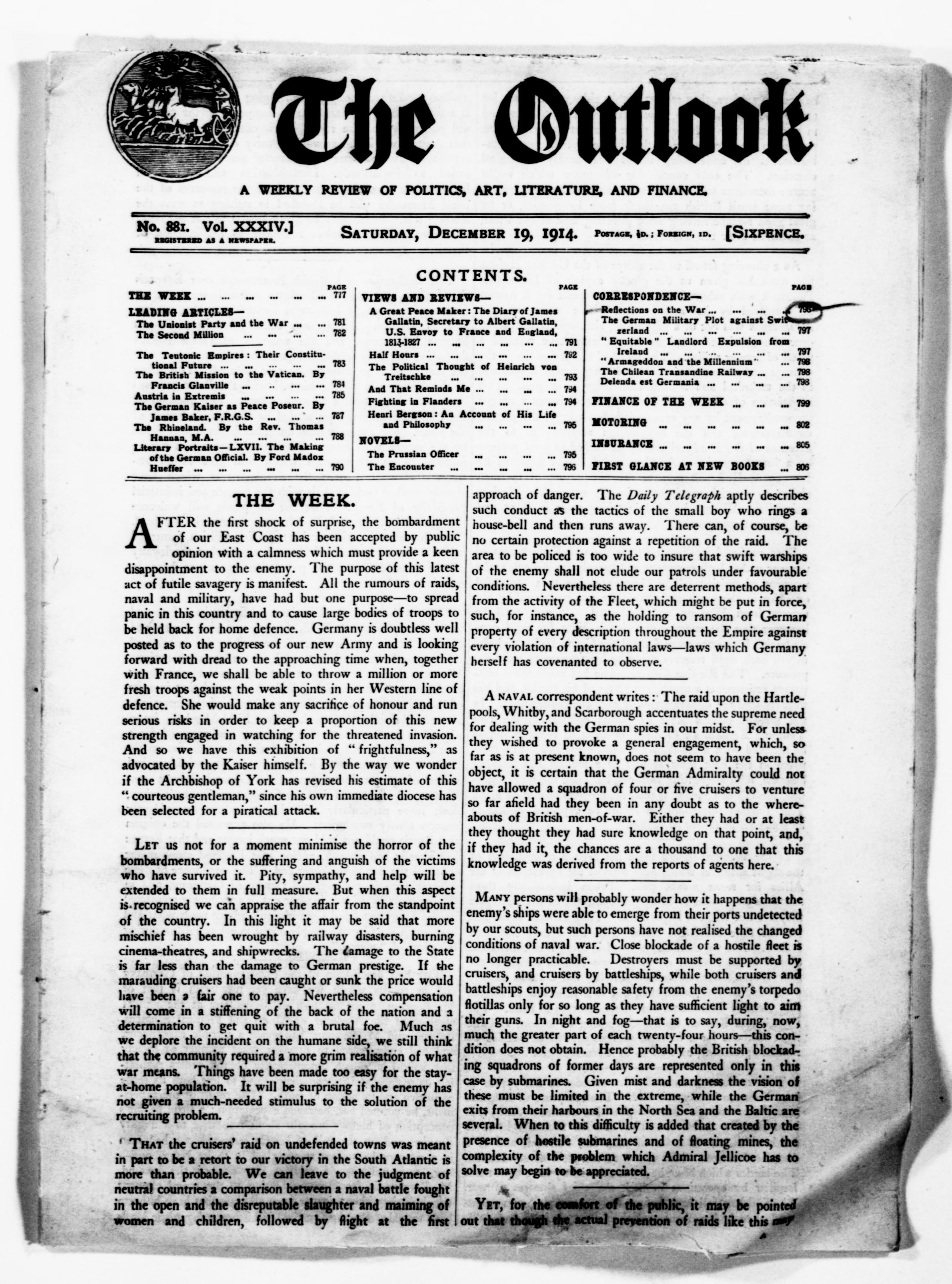 Scanned image of the current content page