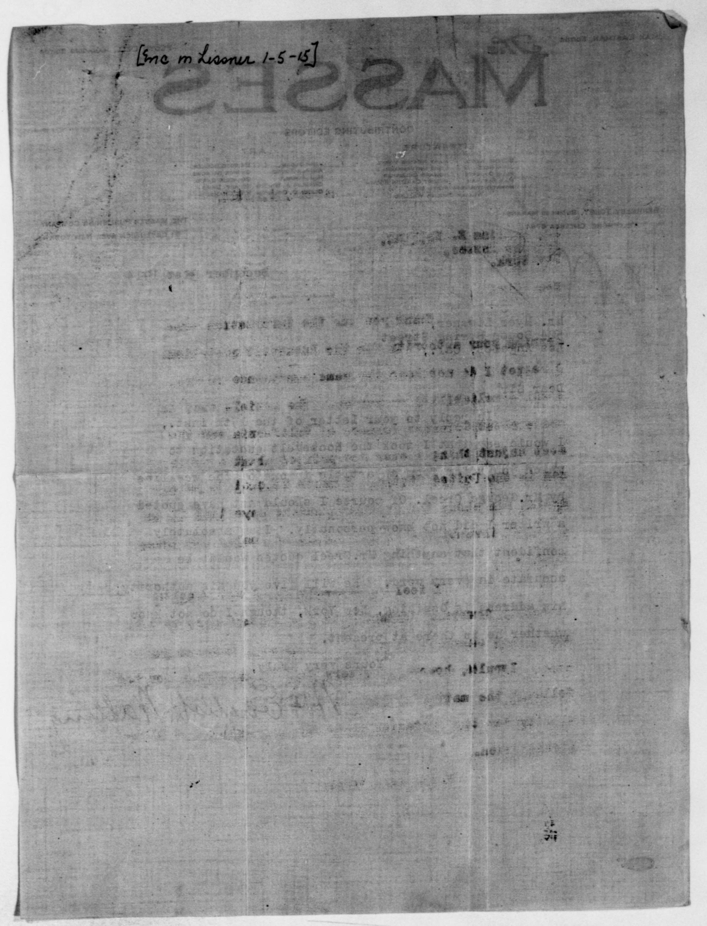 Scanned image of the current content page