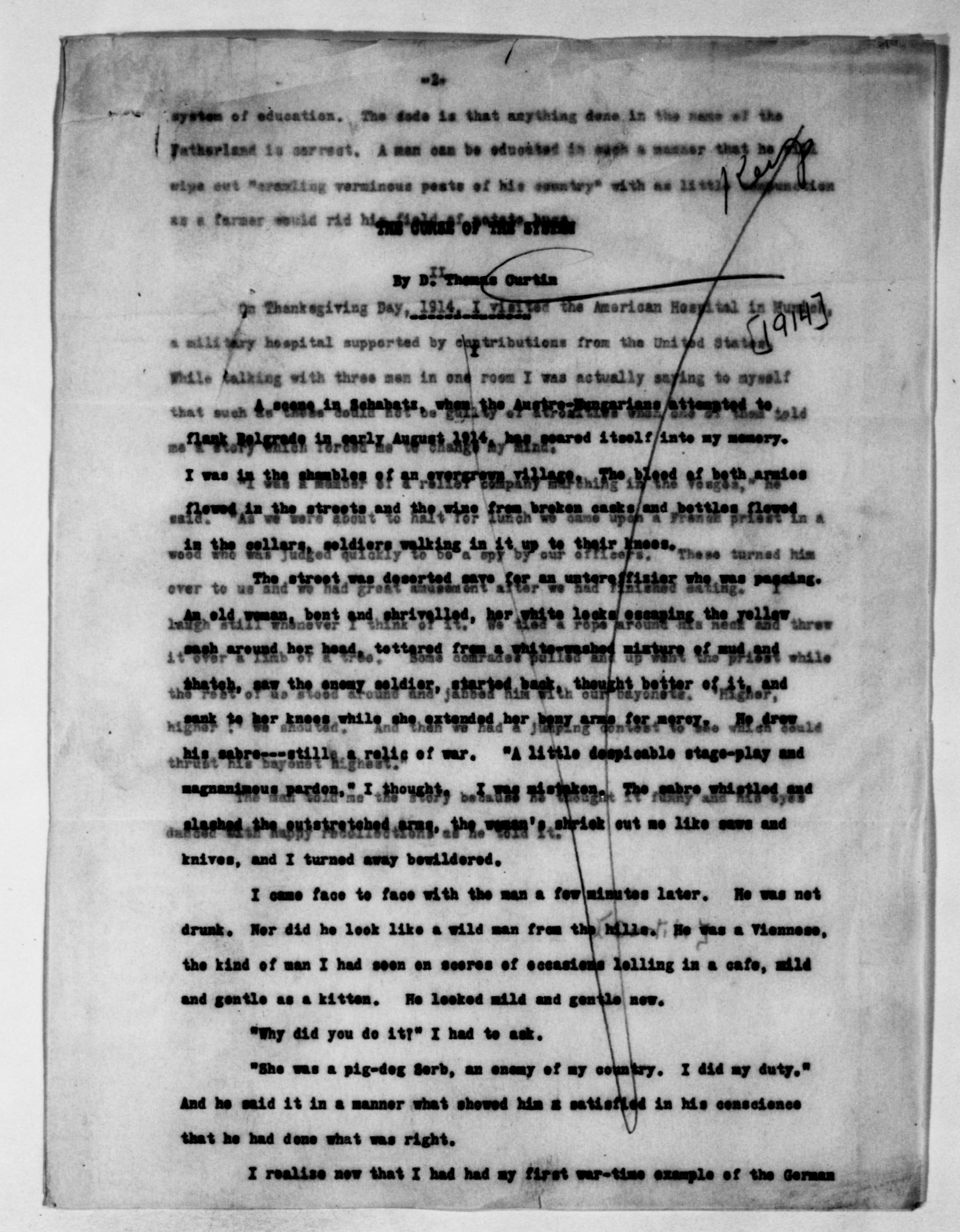 Scanned image of the current content page