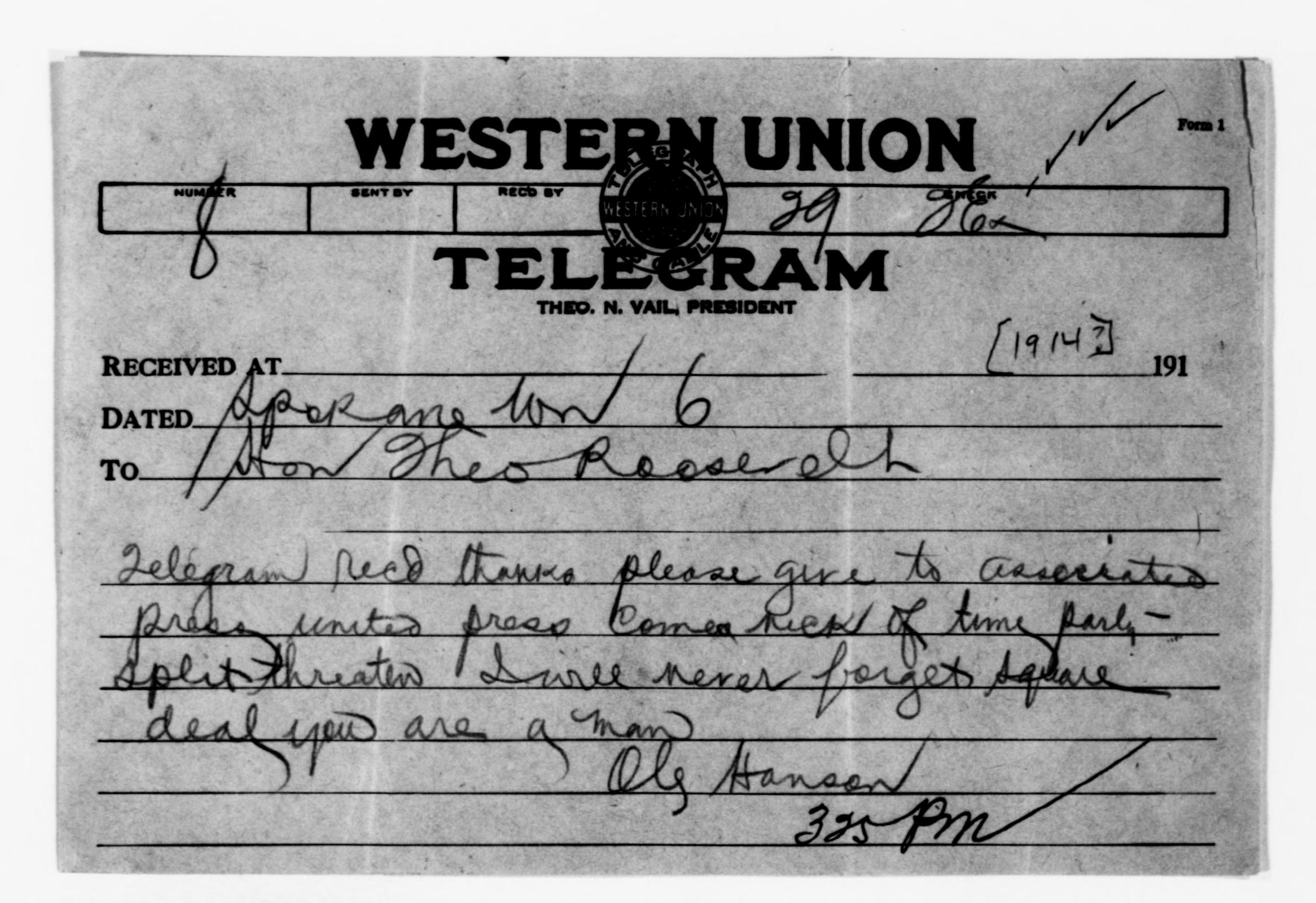 Scanned image of the current content page