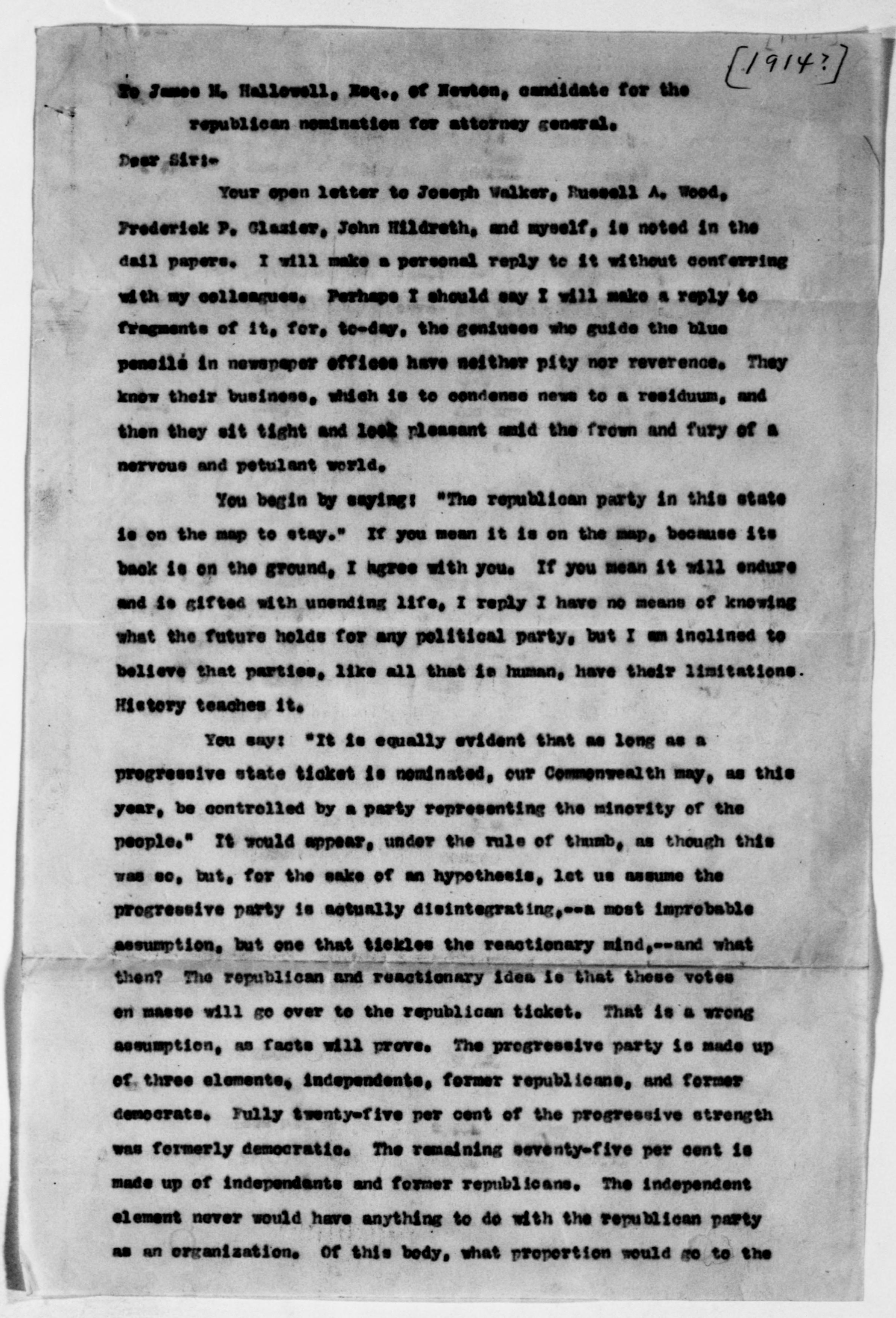 Scanned image of the current content page