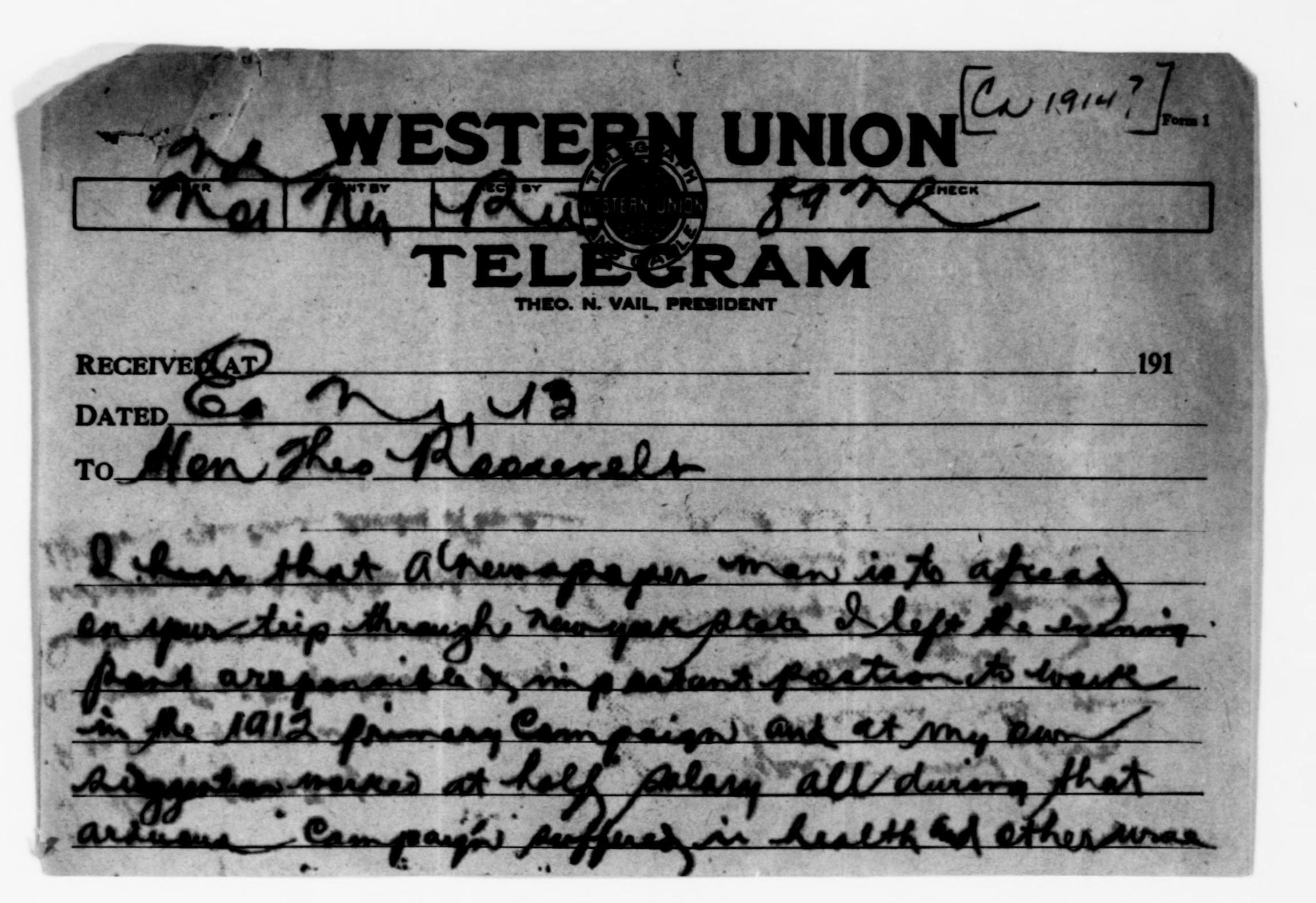 Scanned image of the current content page