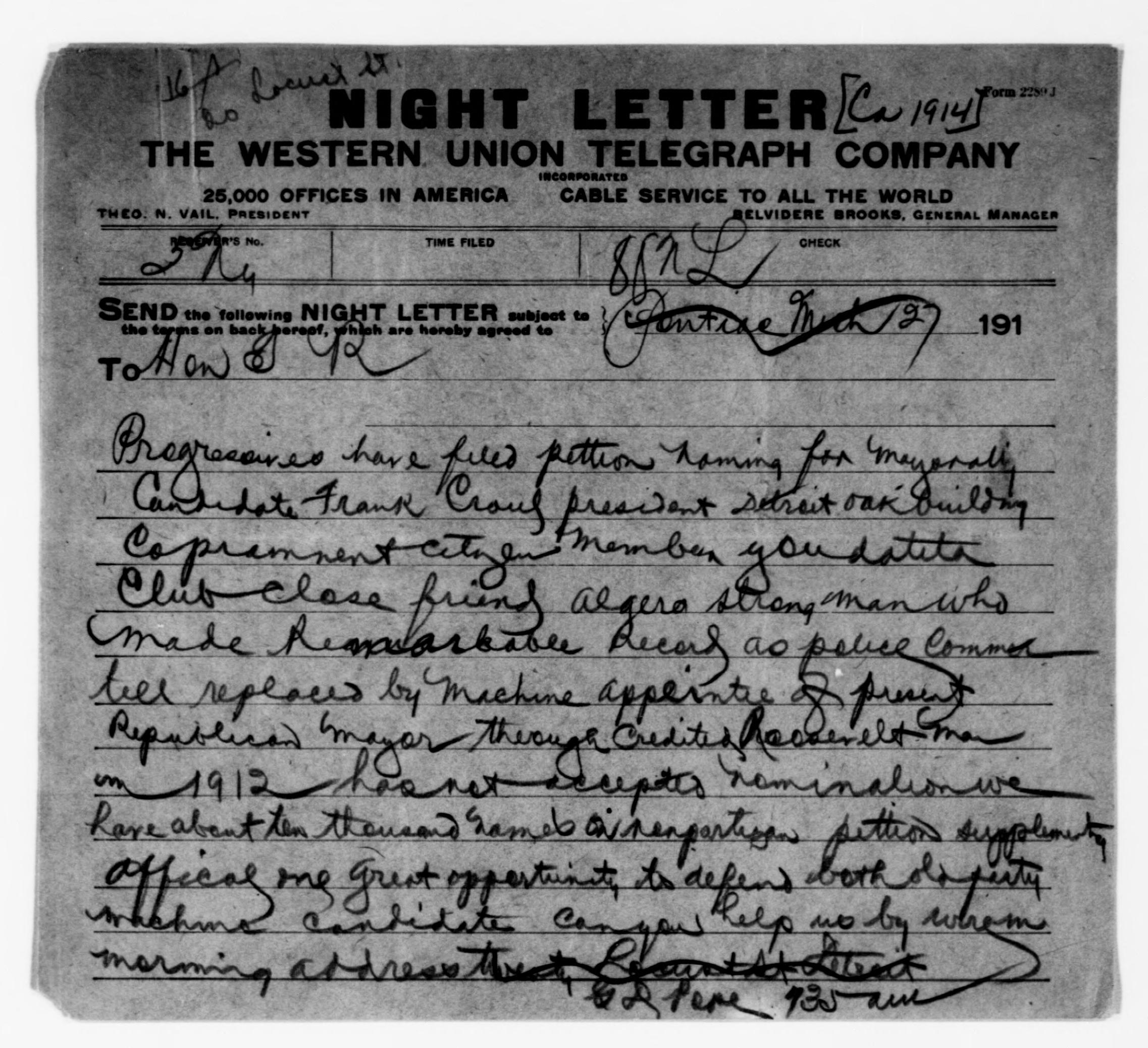 Scanned image of the current content page