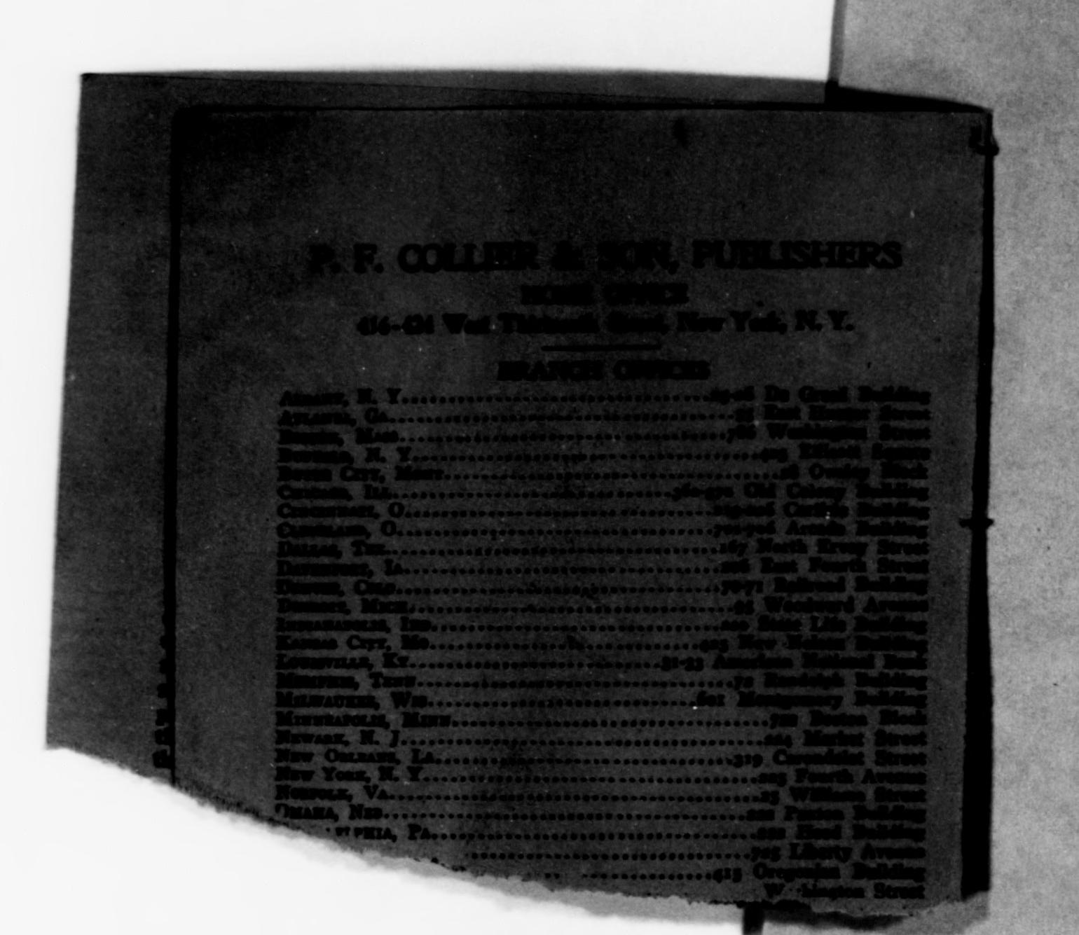 Scanned image of the current content page