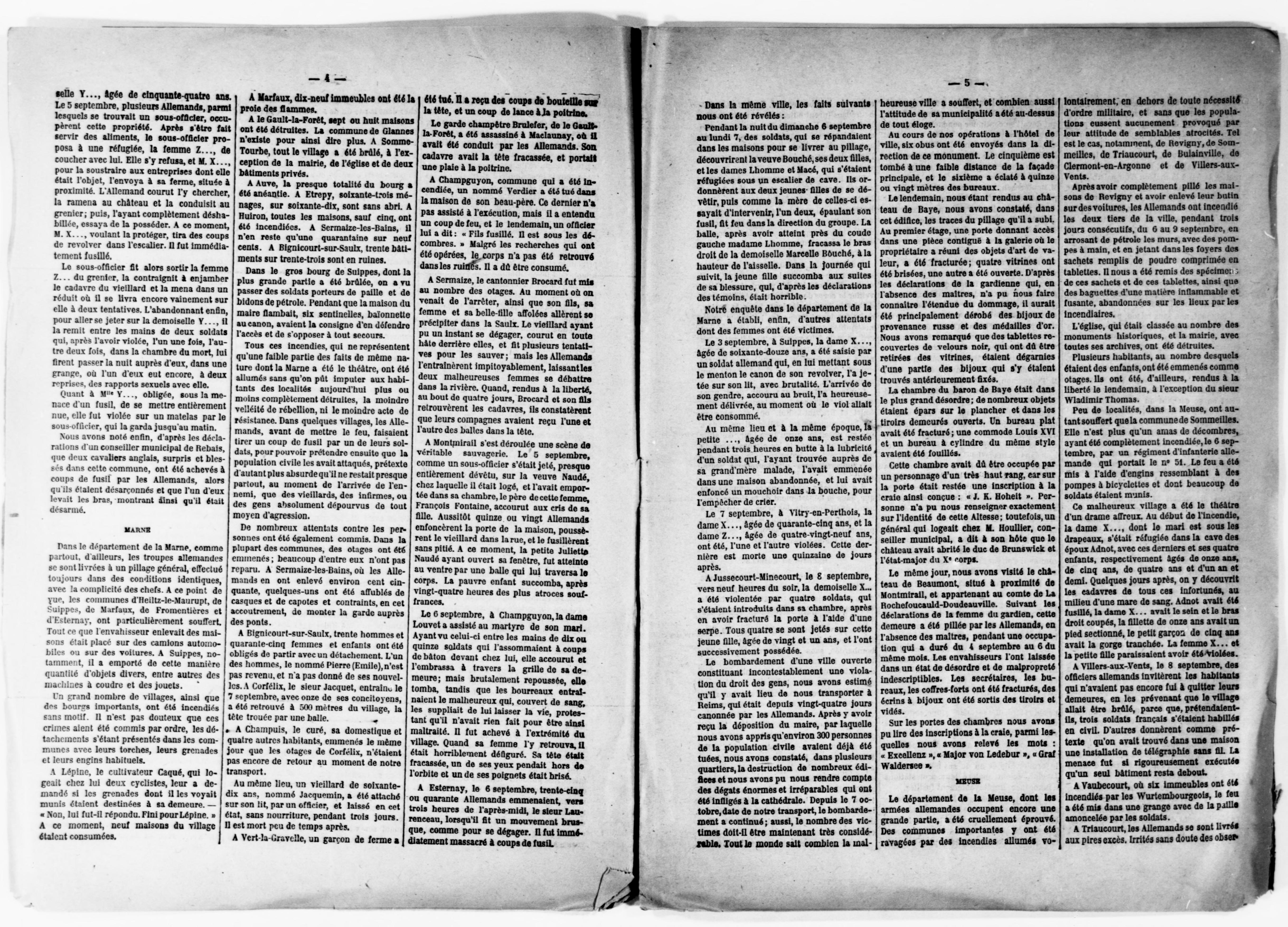 Scanned image of the current content page