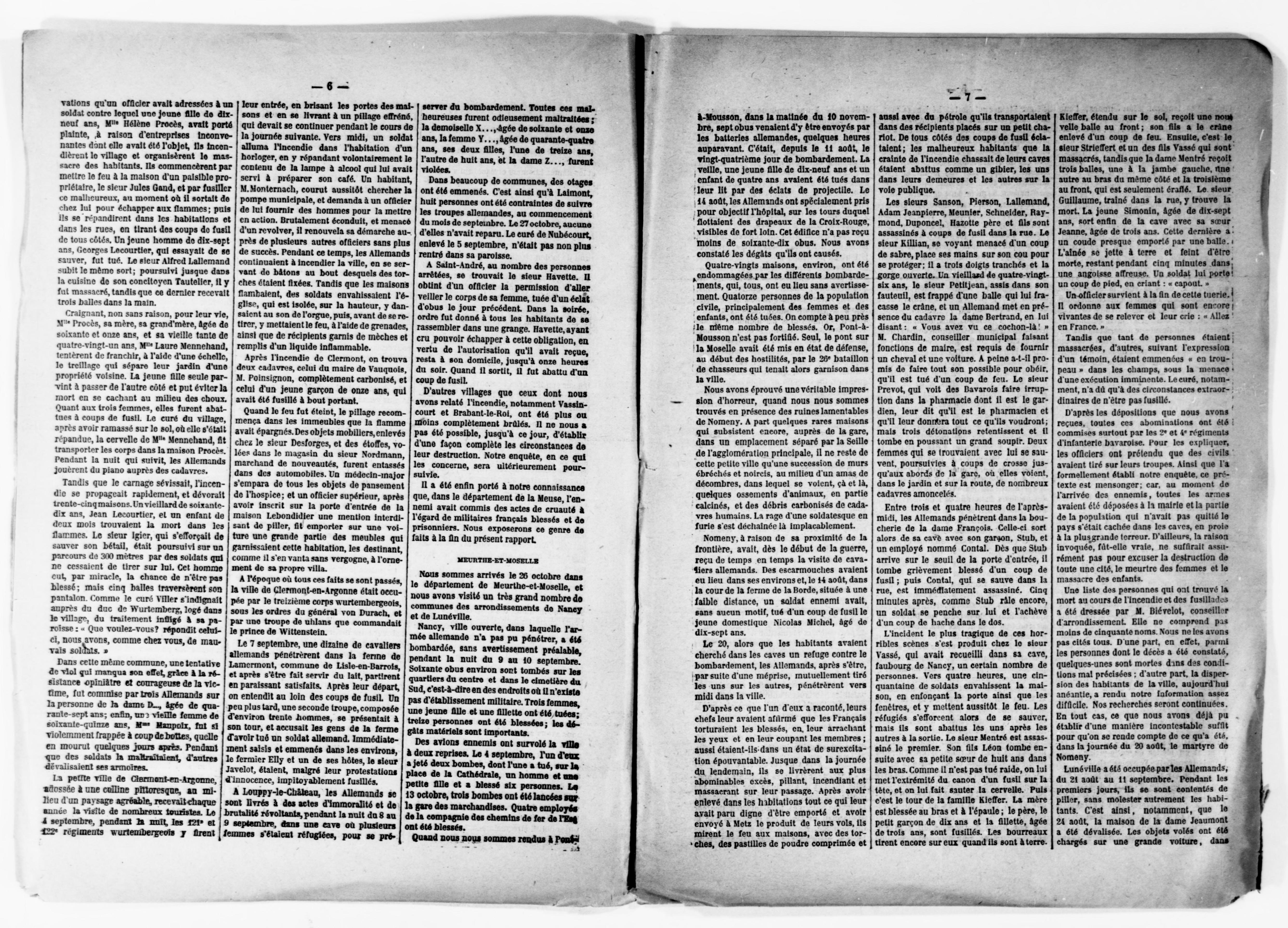 Scanned image of the current content page