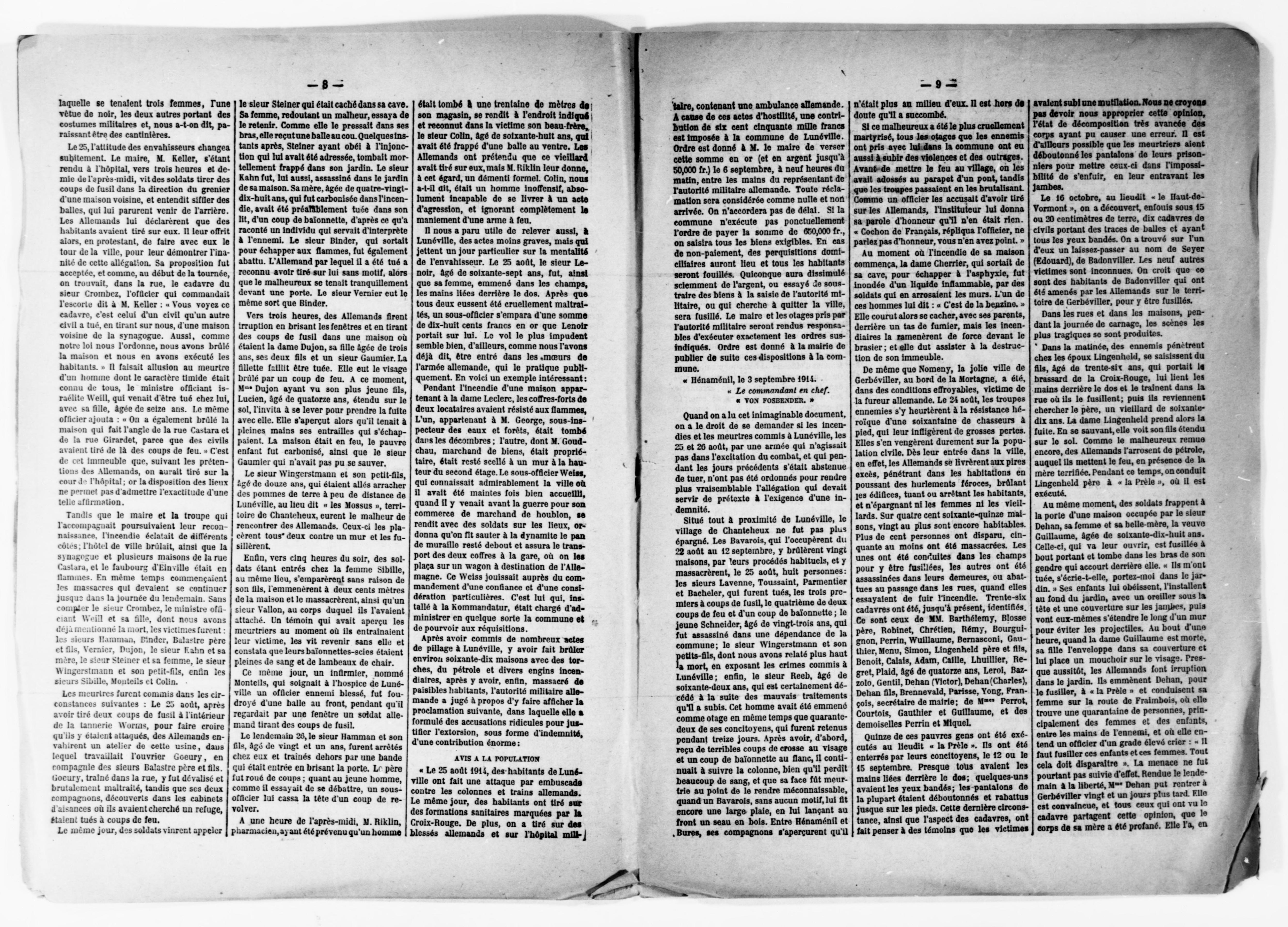 Scanned image of the current content page