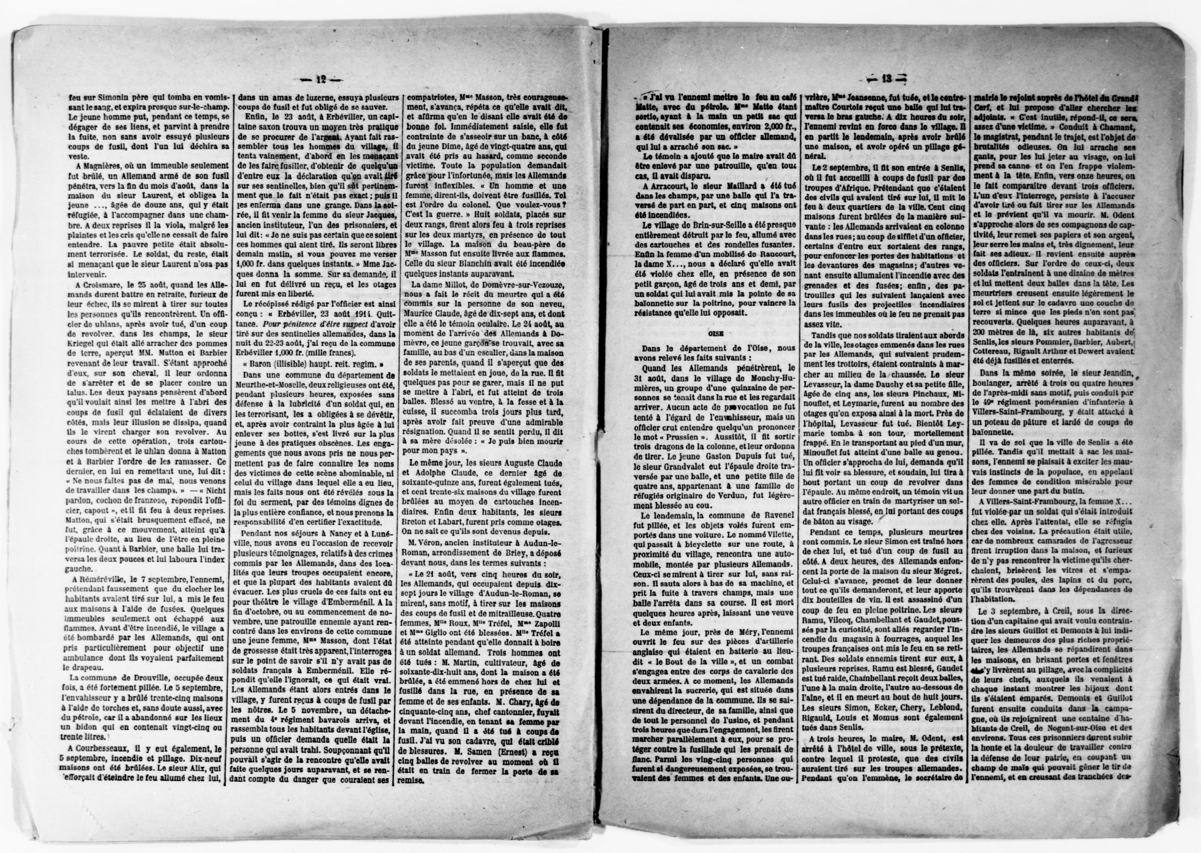 Scanned image of the current content page