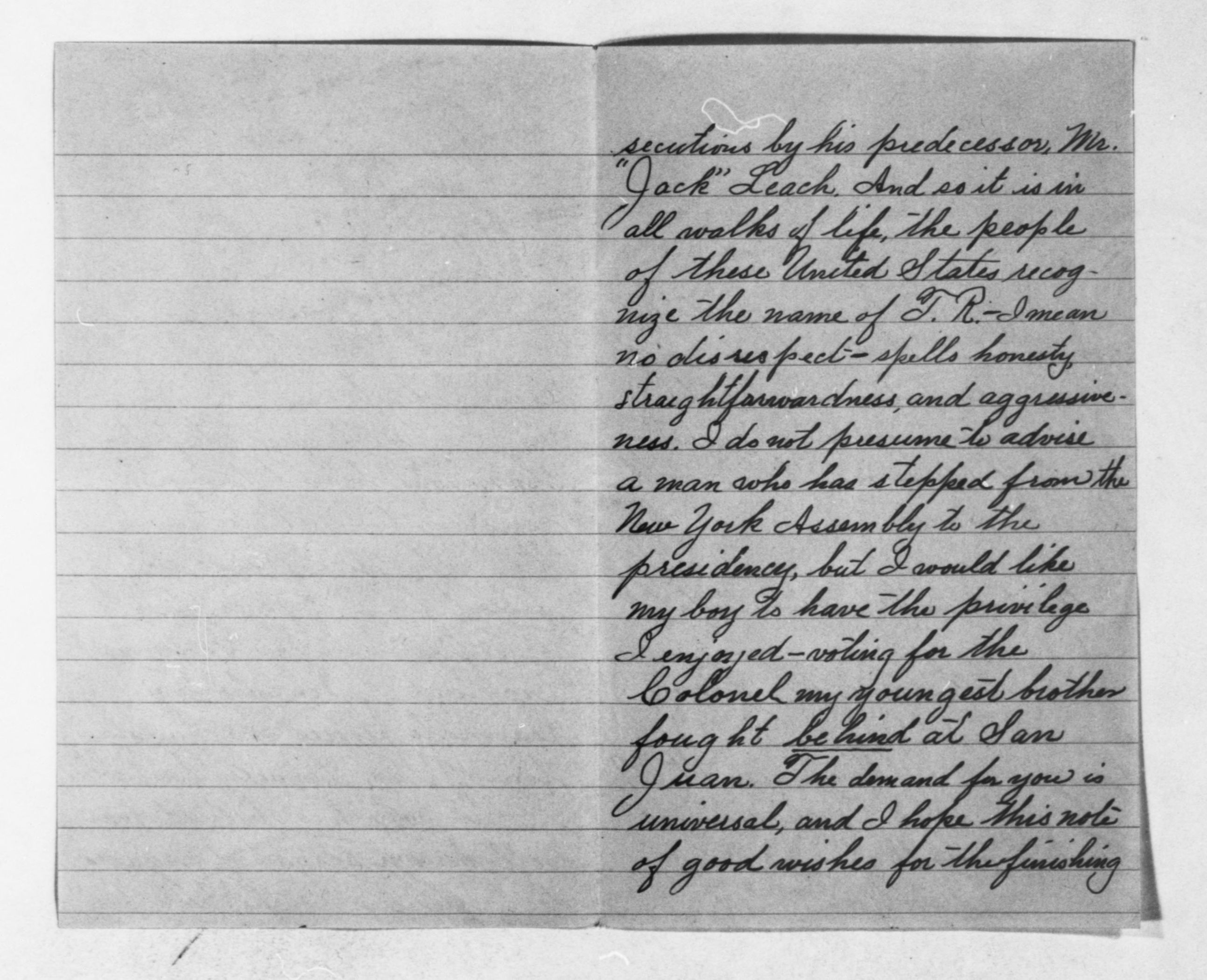 Scanned image of the current content page