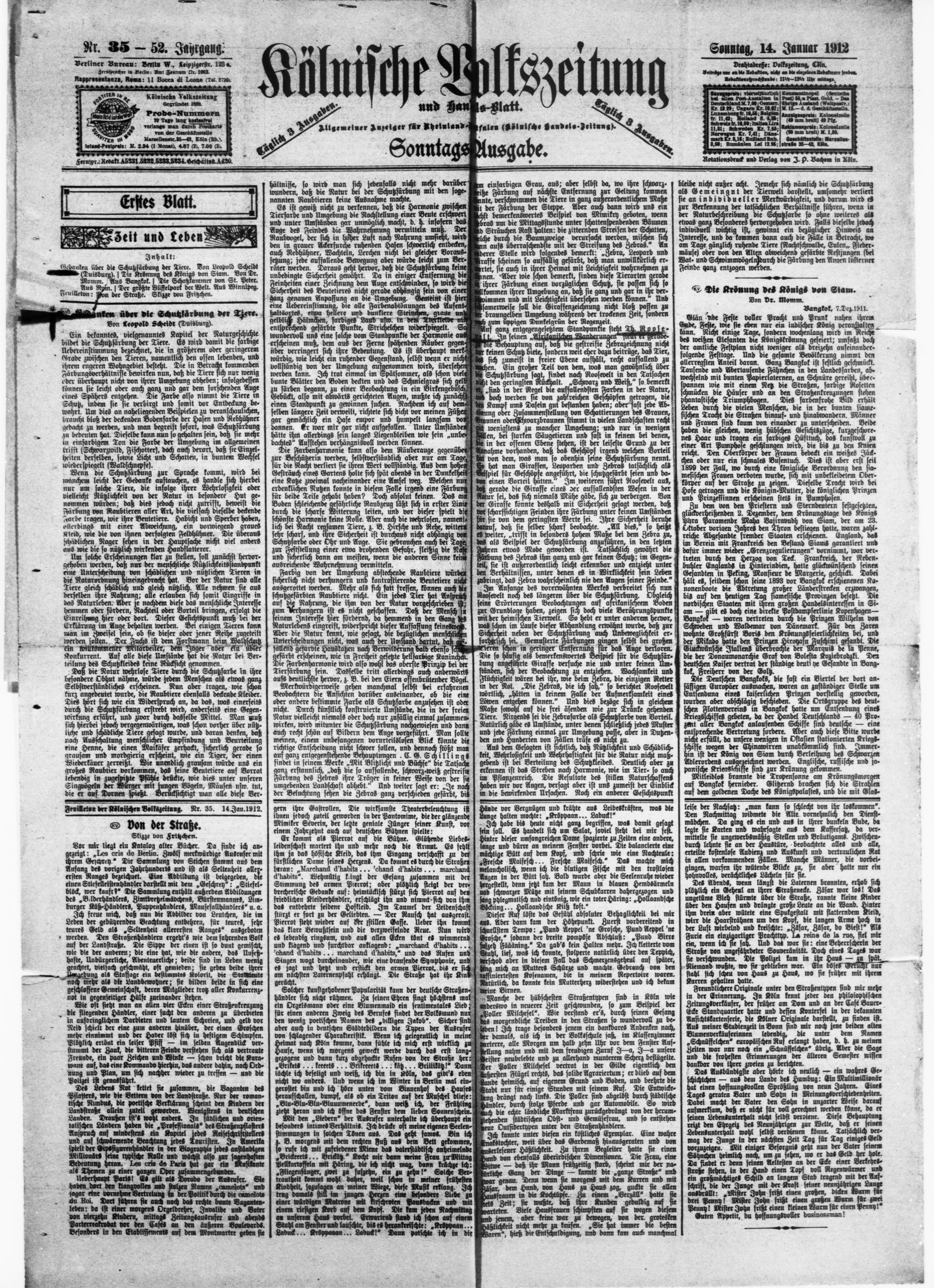 Scanned image of the current content page