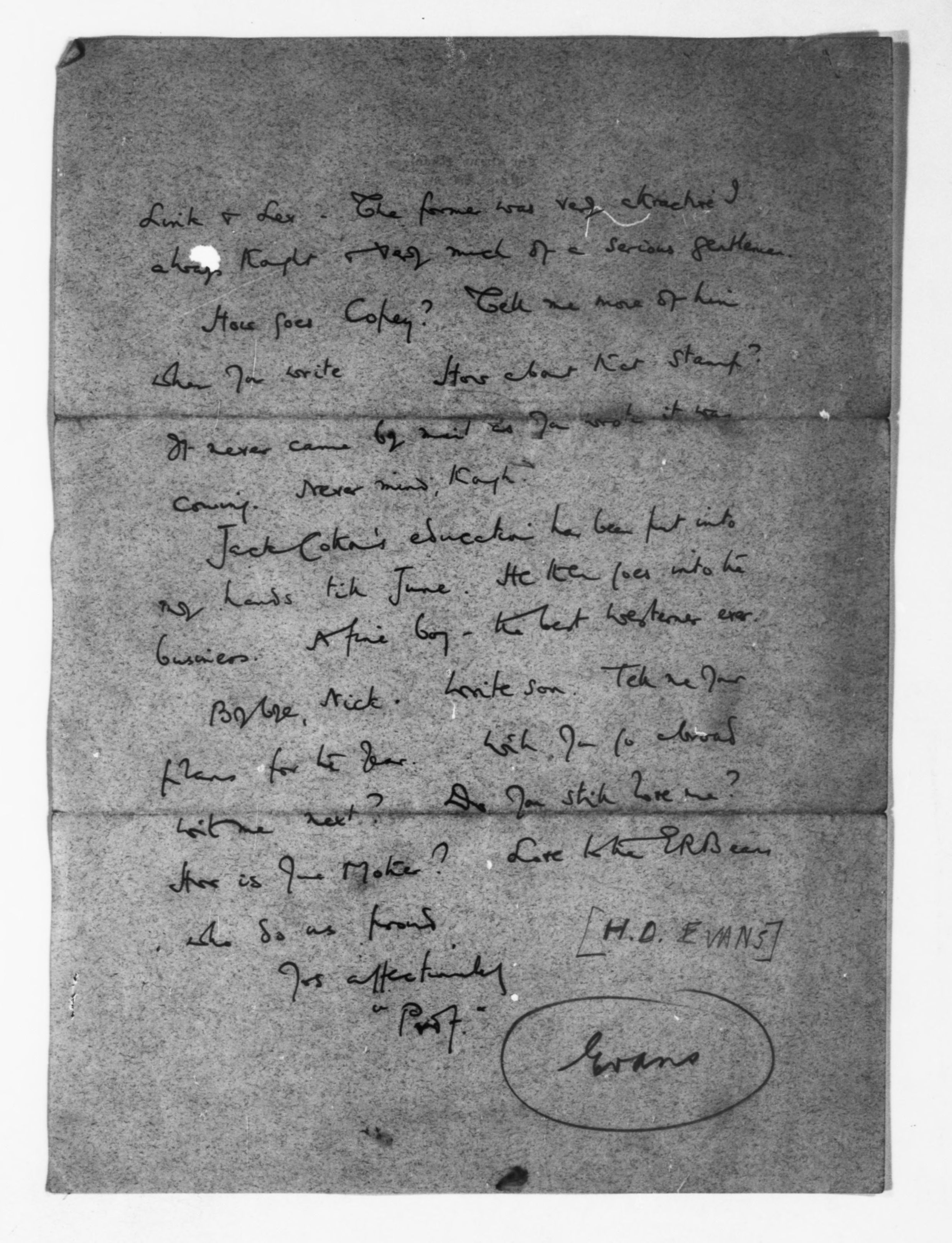 Scanned image of the current content page