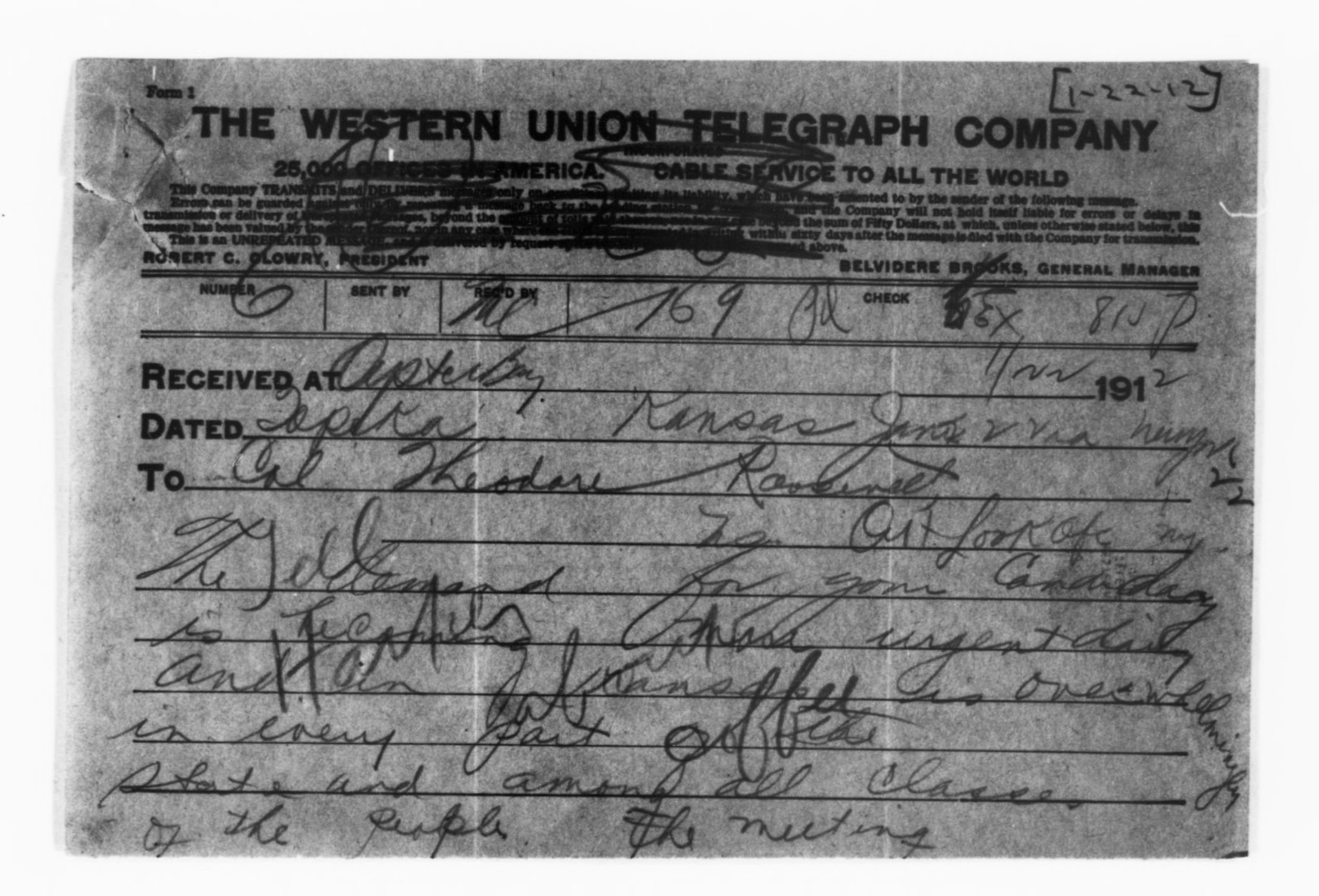 Scanned image of the current content page