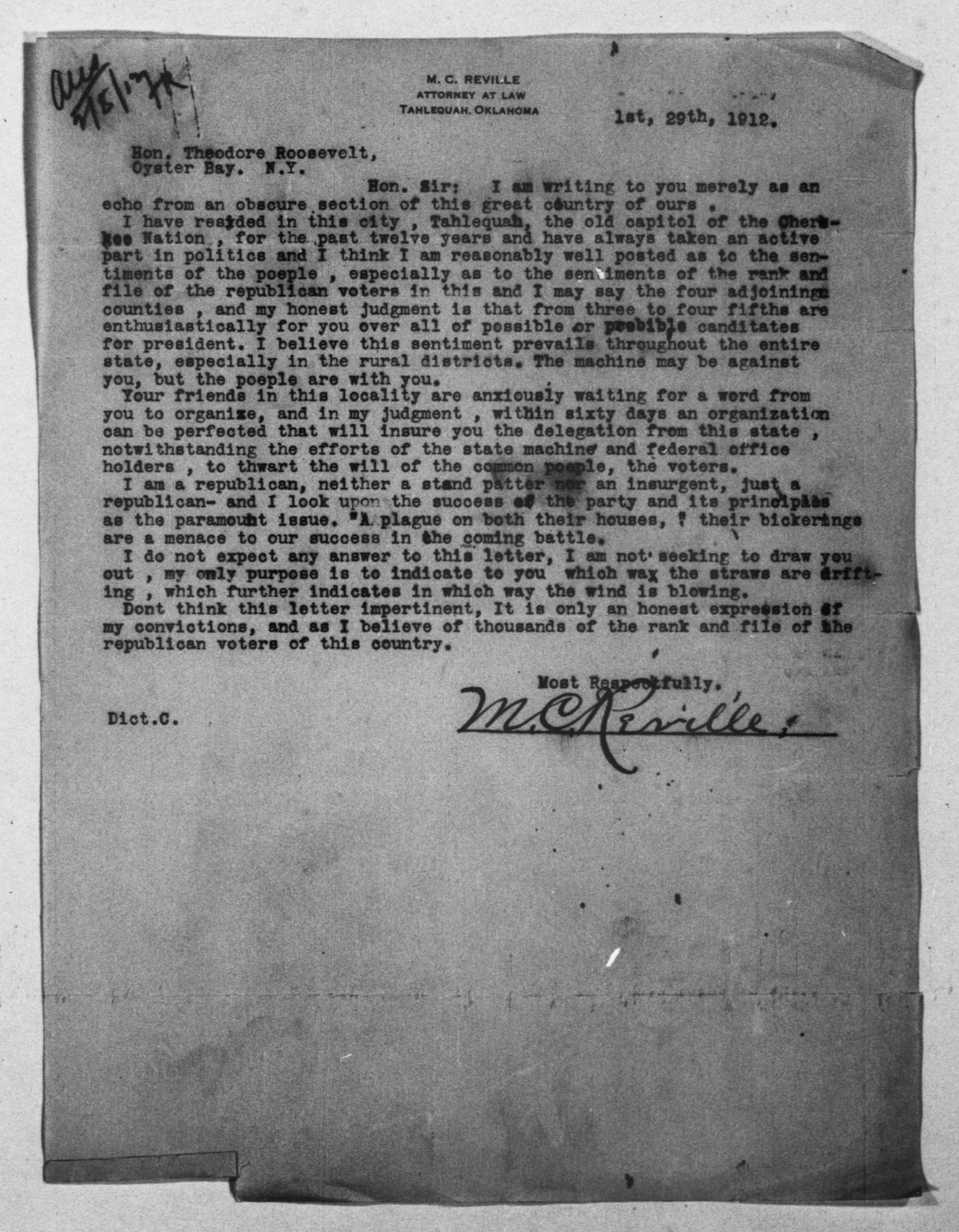 Scanned image of the current content page