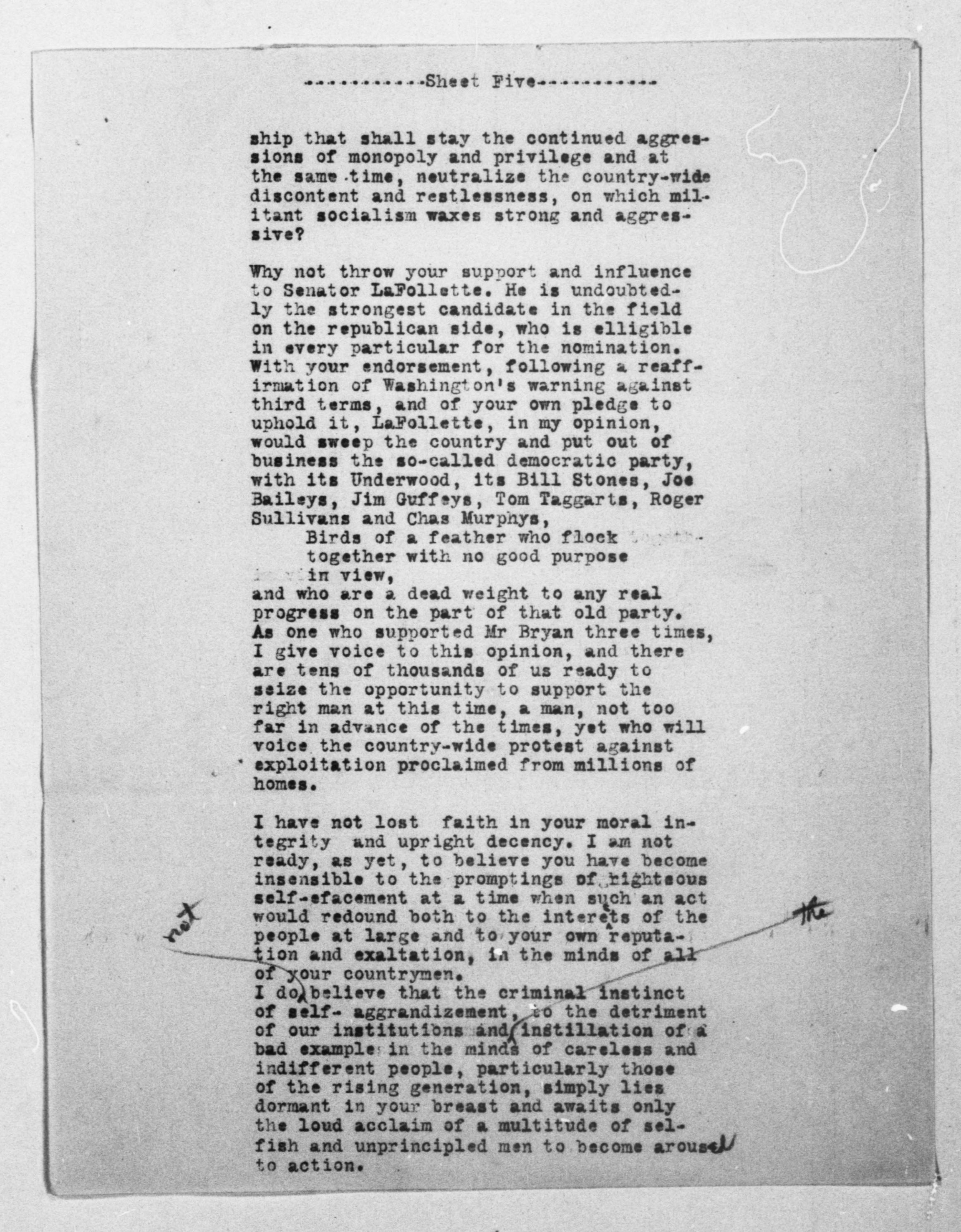 Scanned image of the current content page