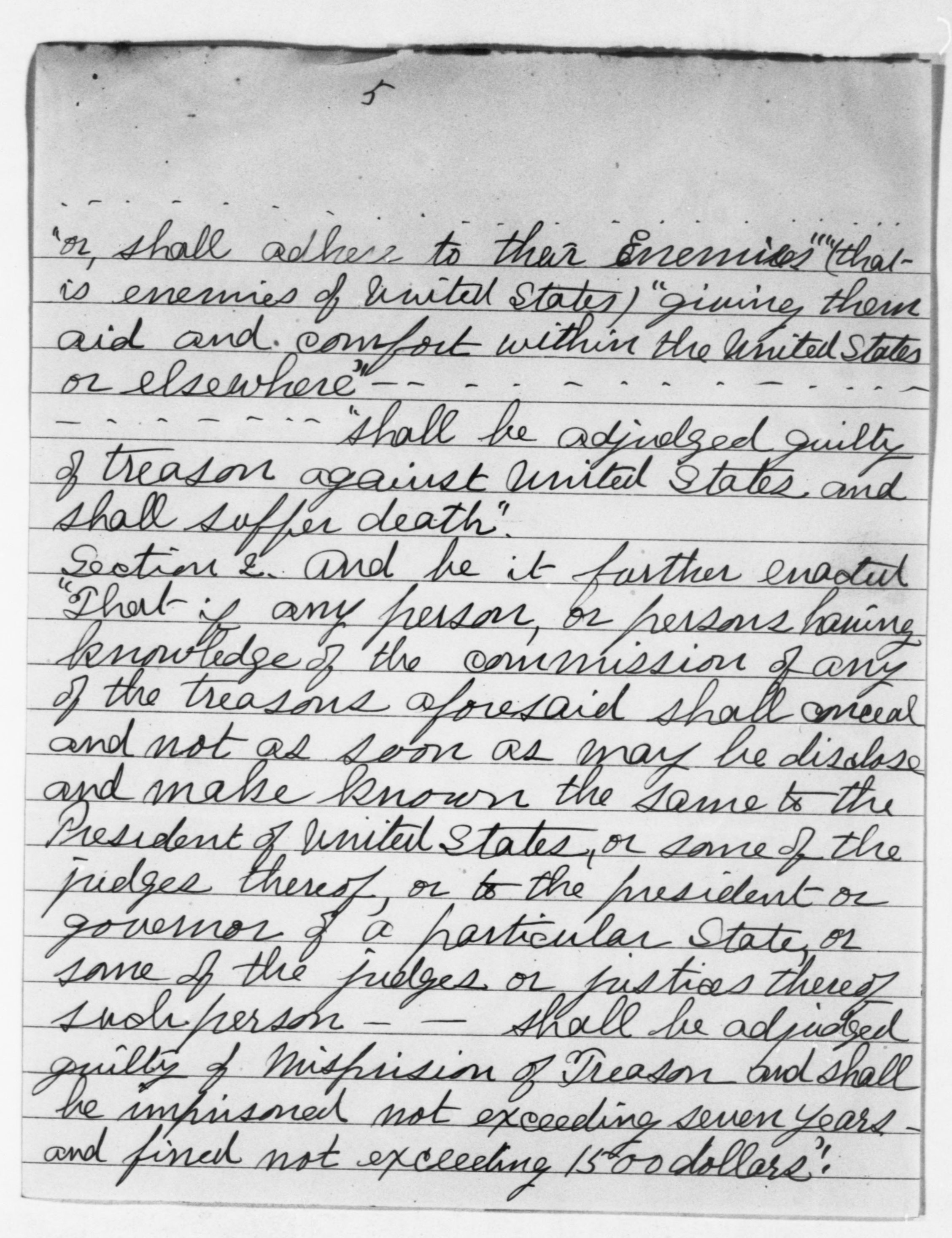 Scanned image of the current content page