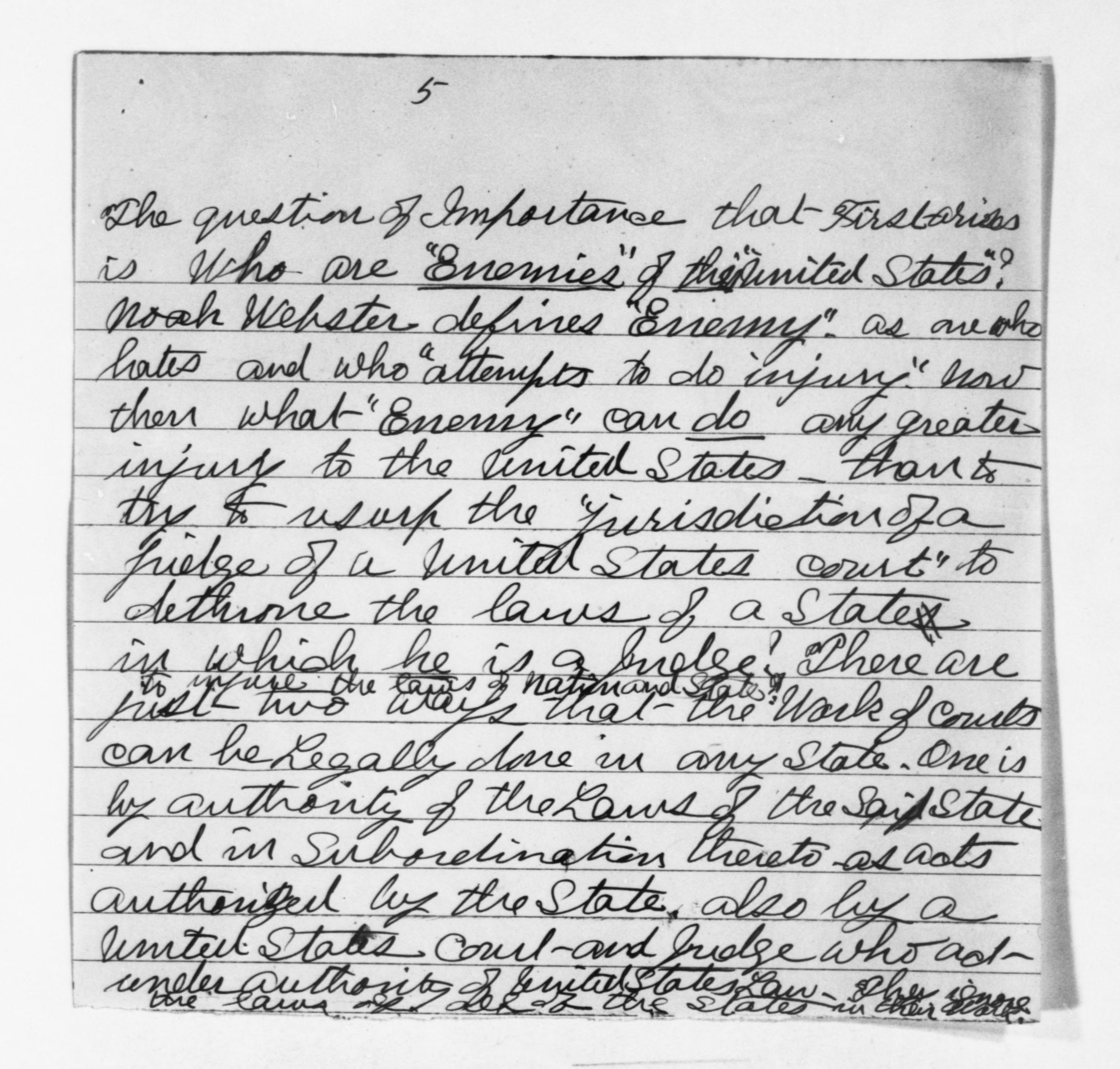 Scanned image of the current content page