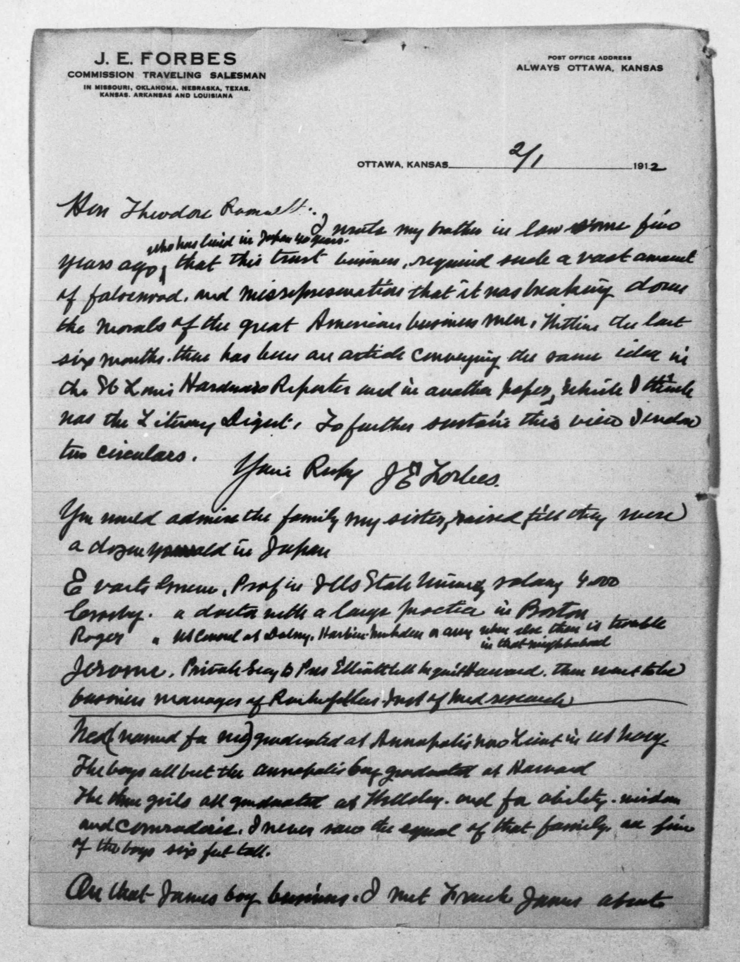 Scanned image of the current content page