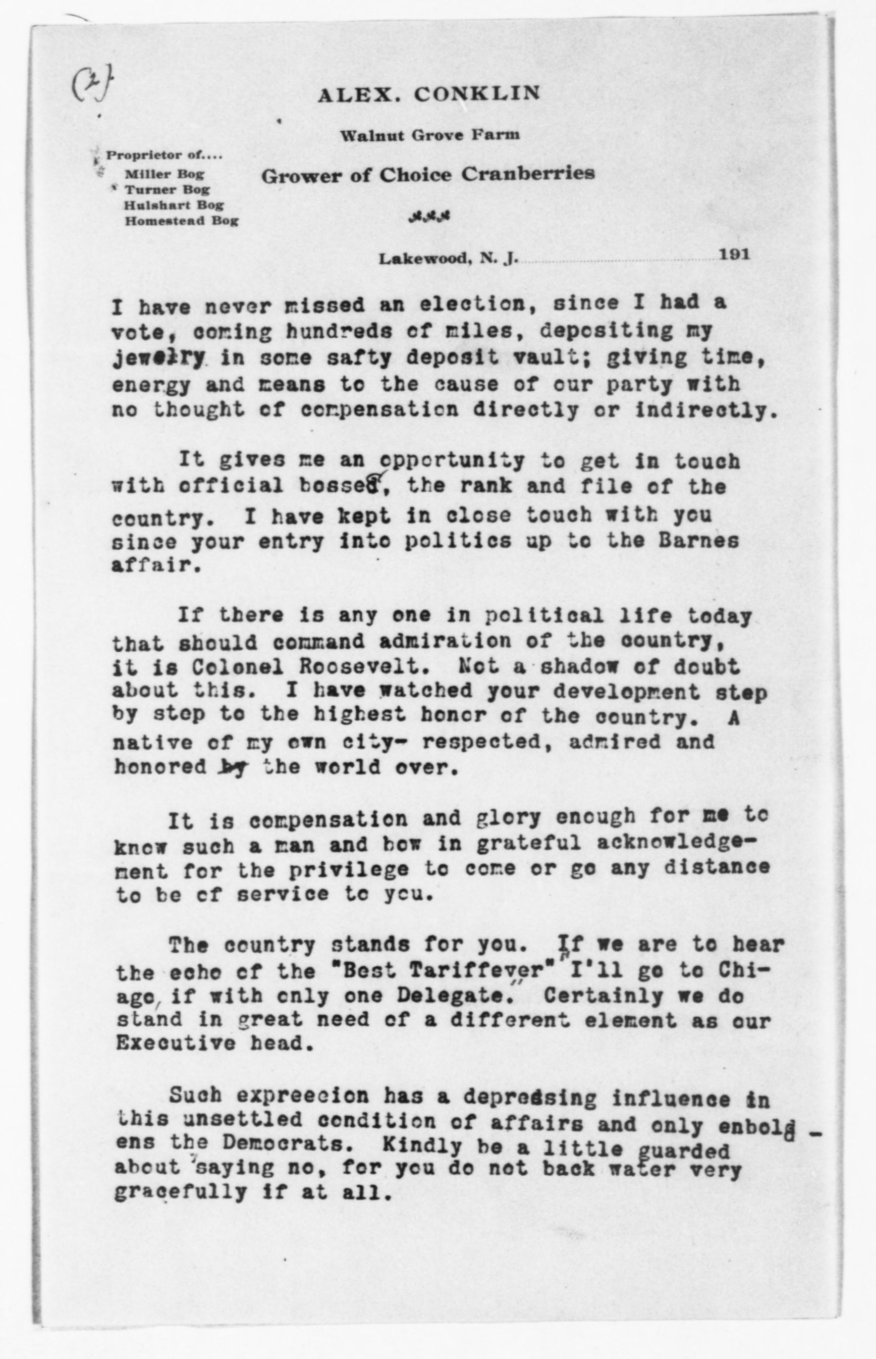 Scanned image of the current content page