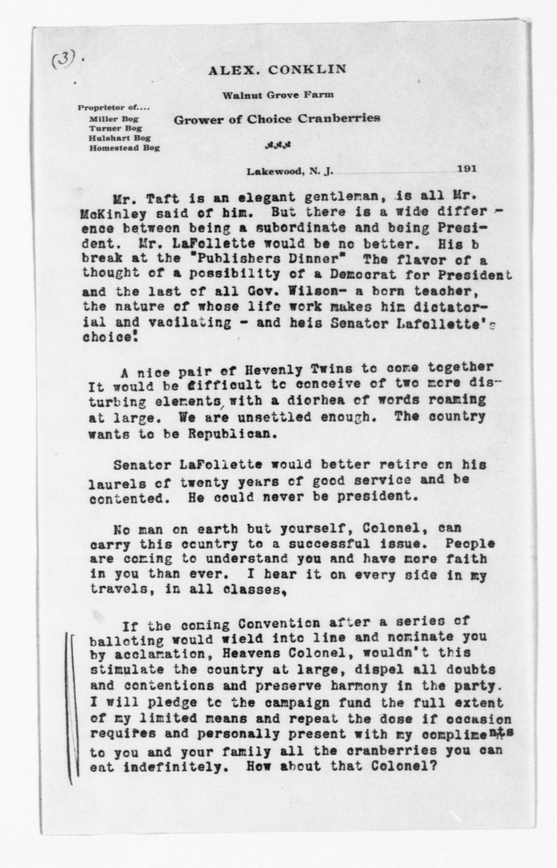 Scanned image of the current content page