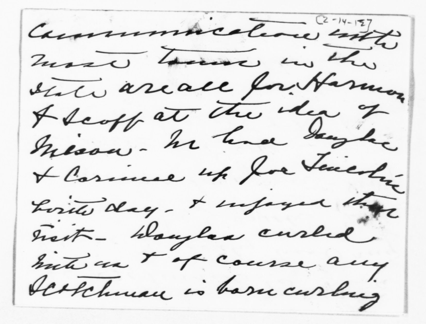 Scanned image of the current content page