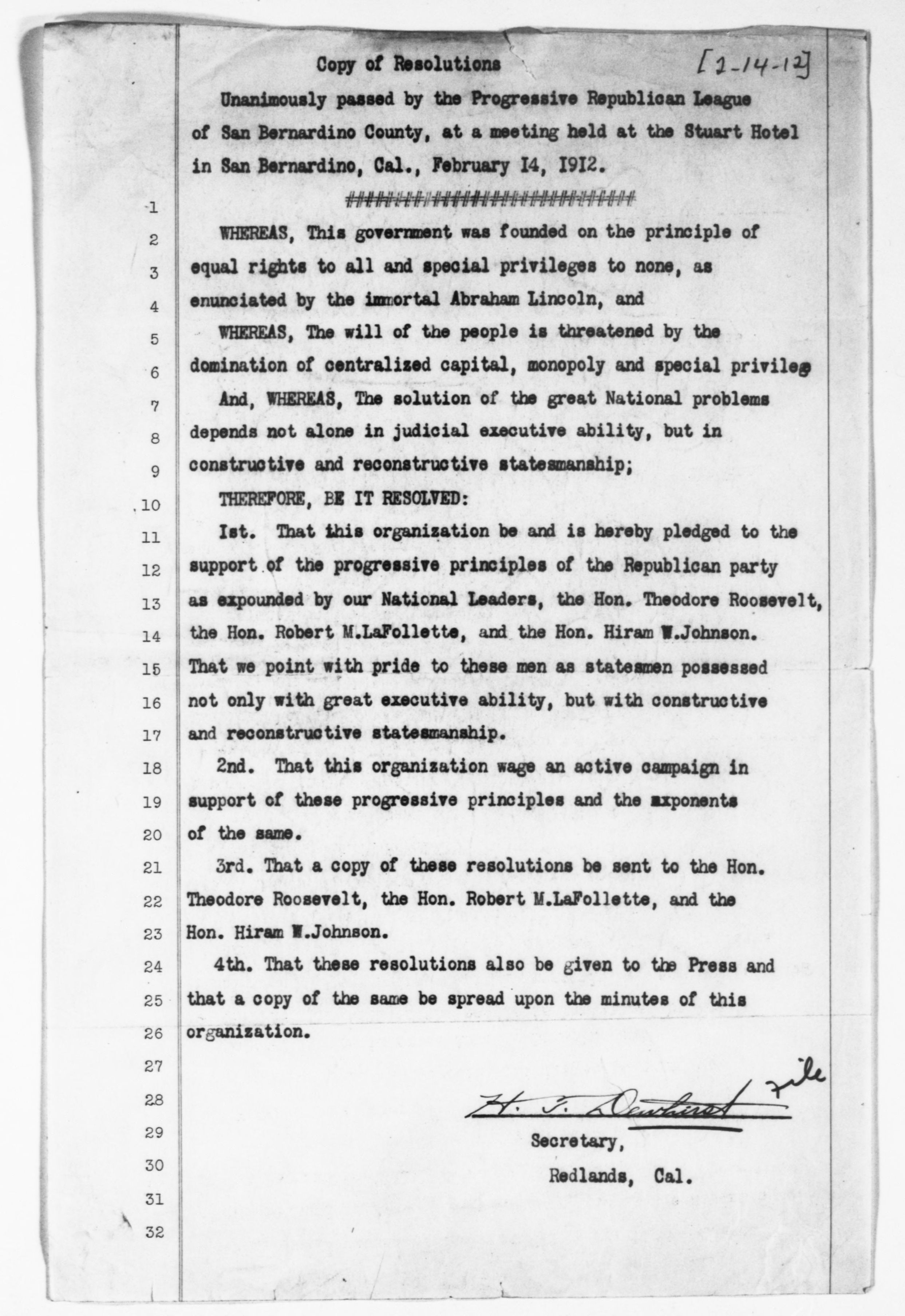 Scanned image of the current content page