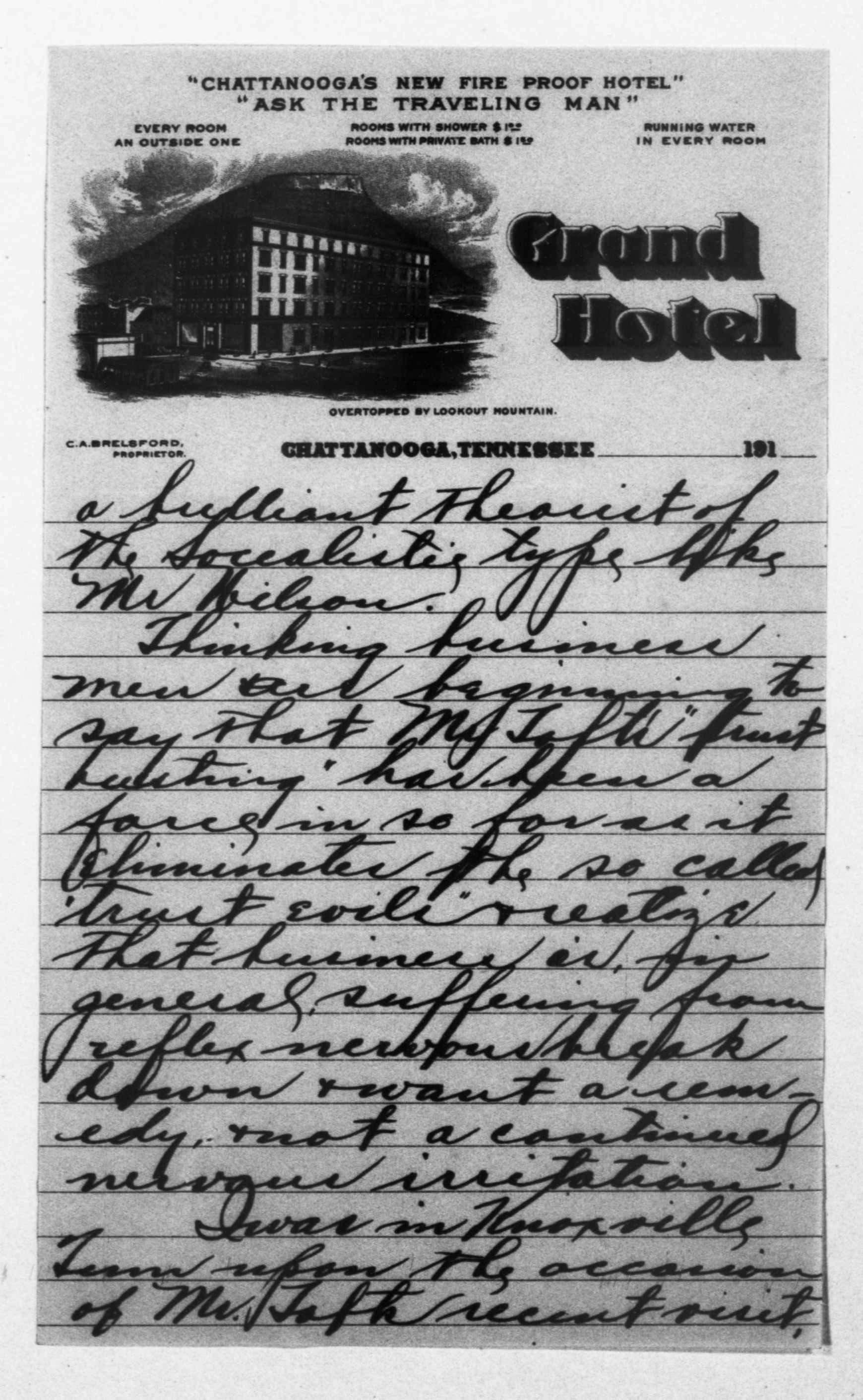 Scanned image of the current content page