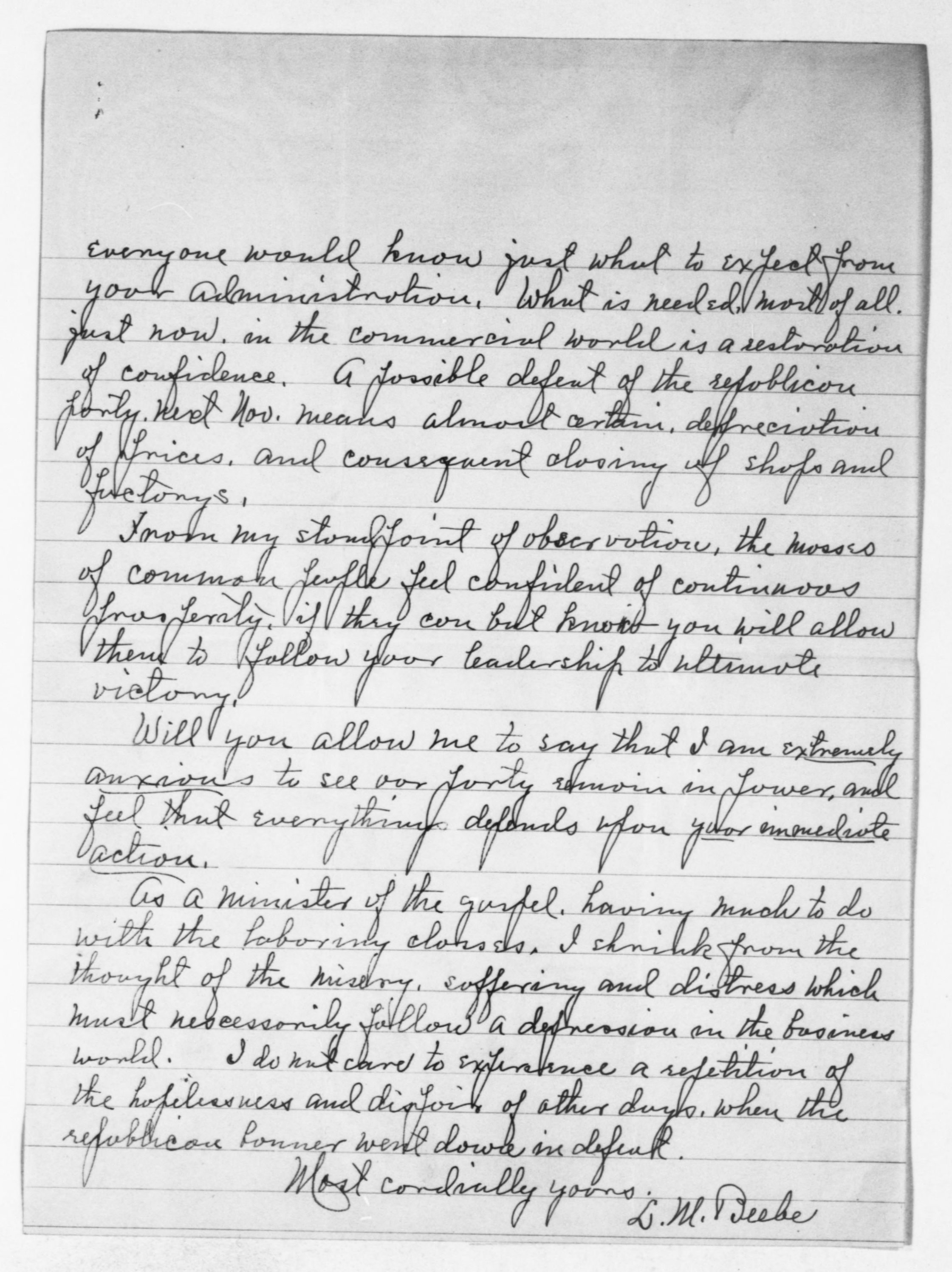 Scanned image of the current content page