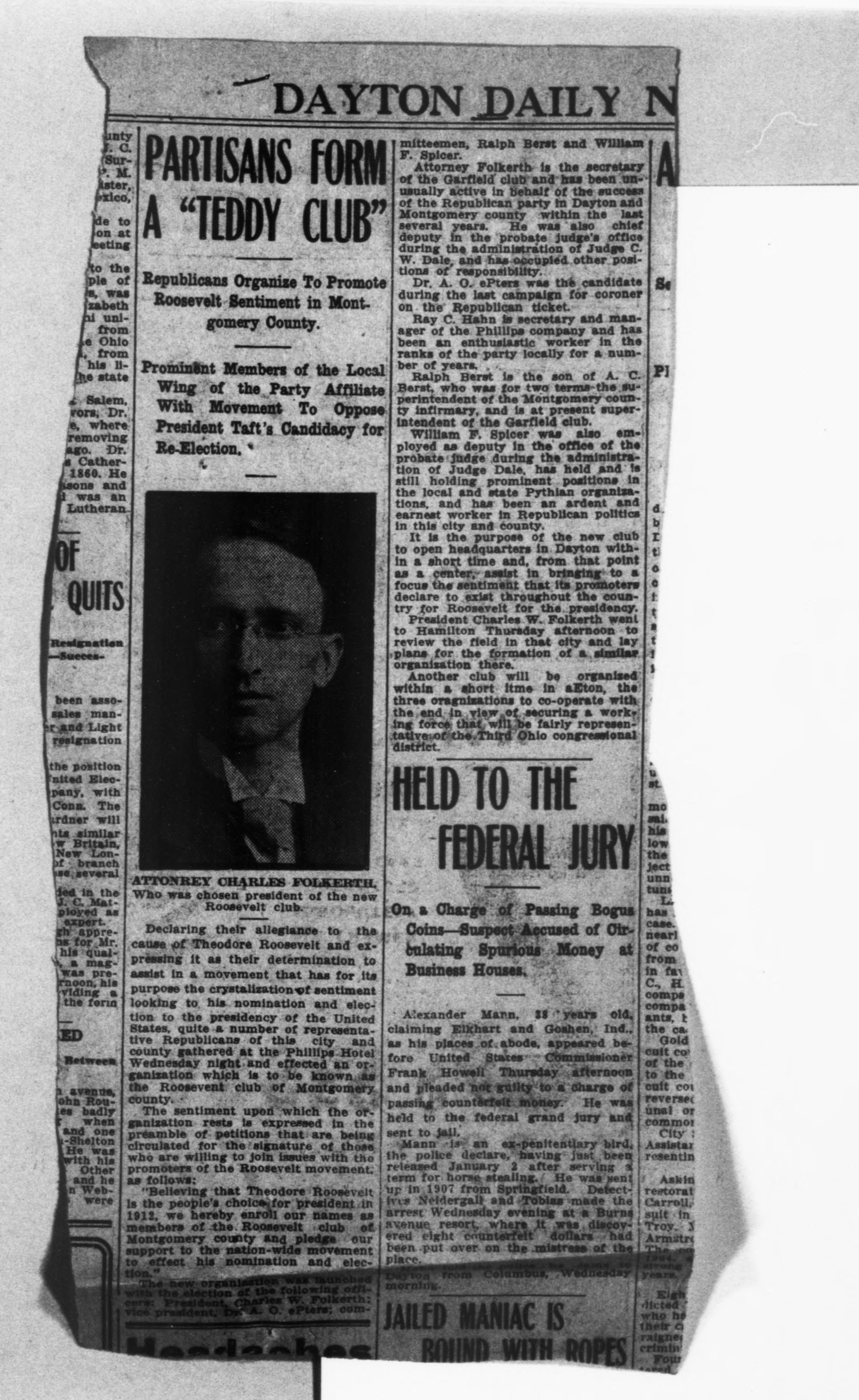 Scanned image of the current content page