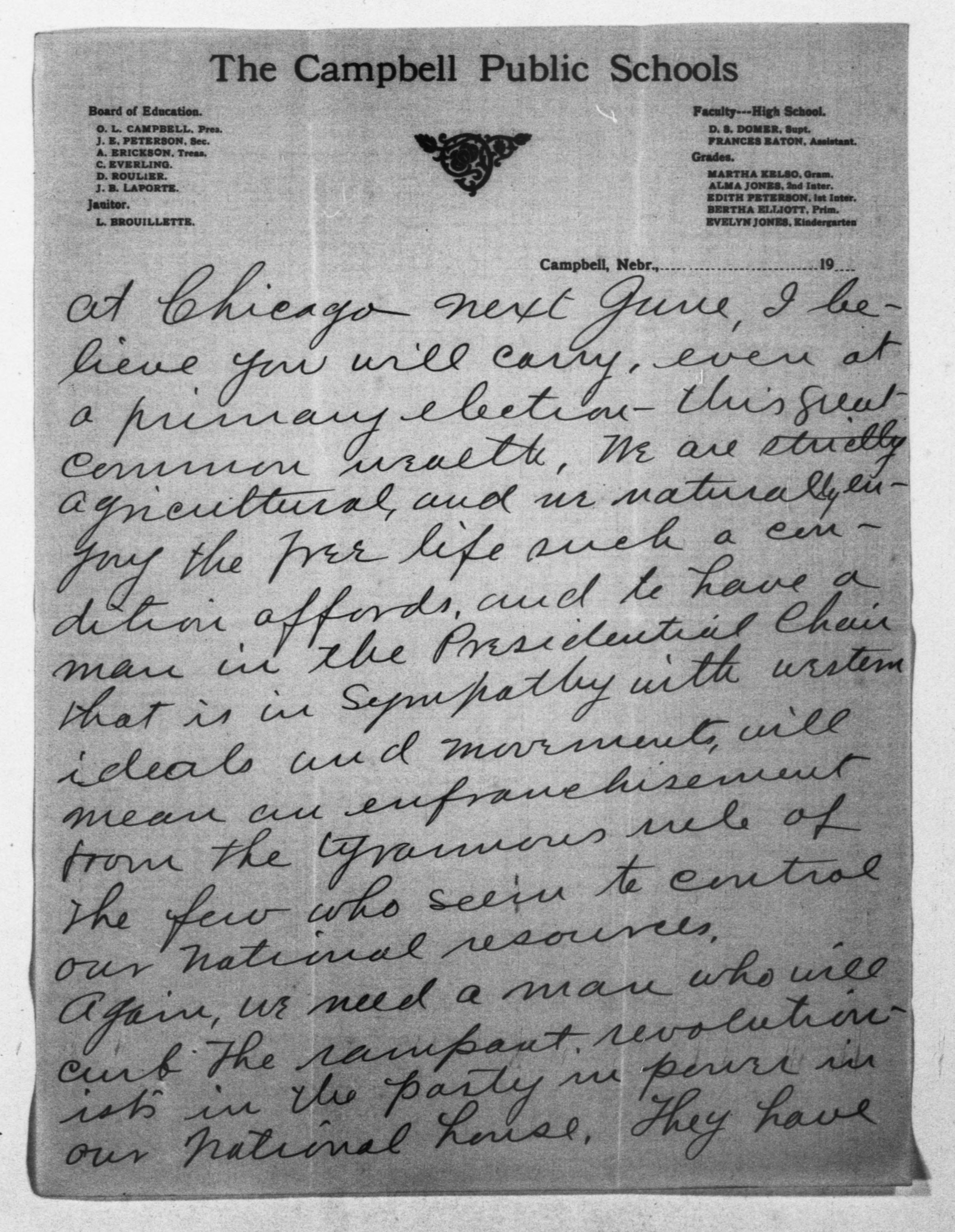 Scanned image of the current content page