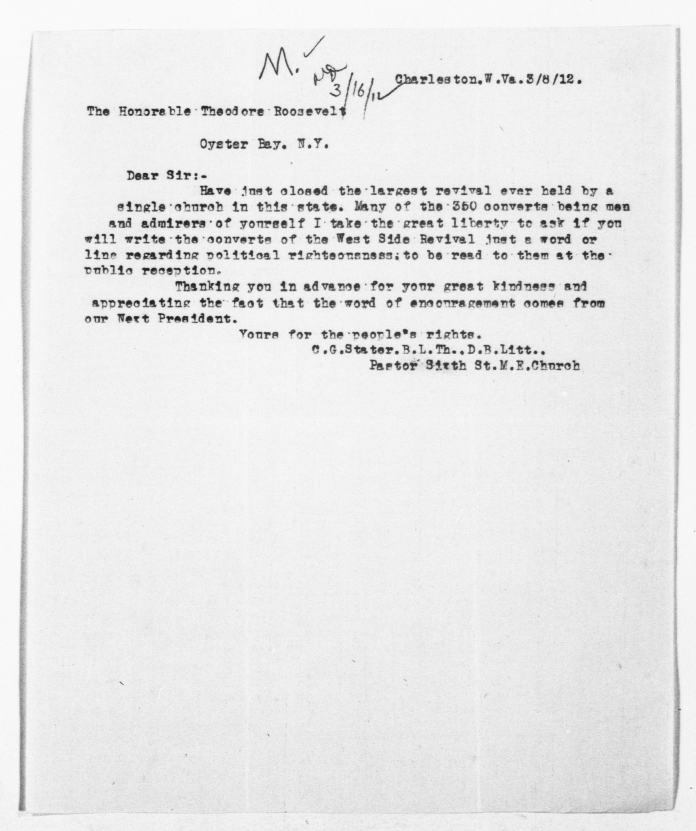 Scanned image of the current content page