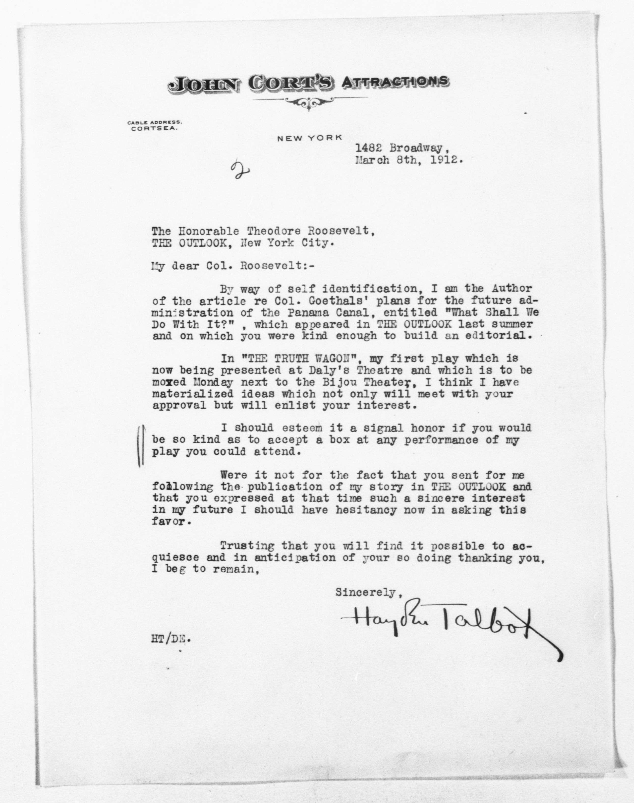 Scanned image of the current content page