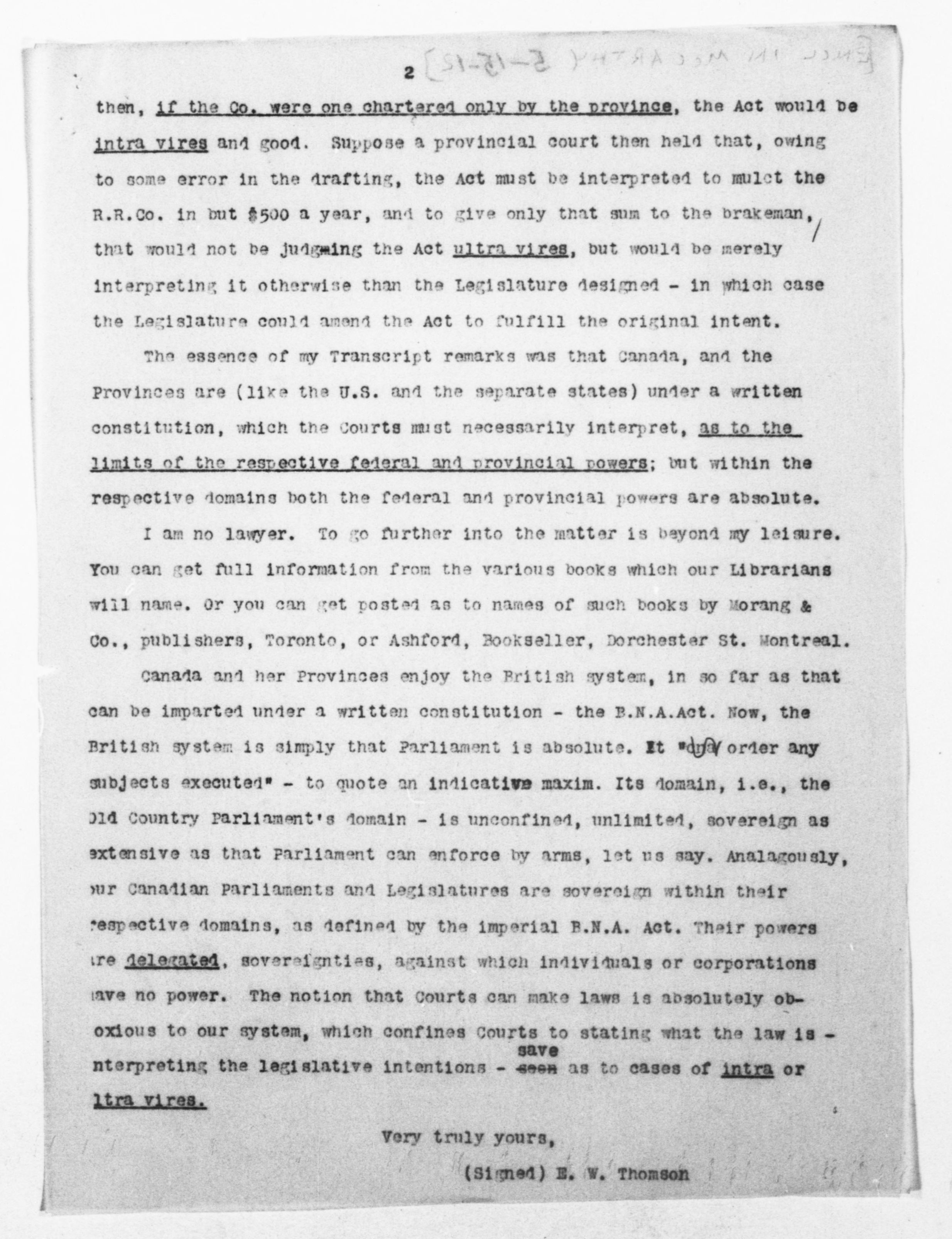 Scanned image of the current content page