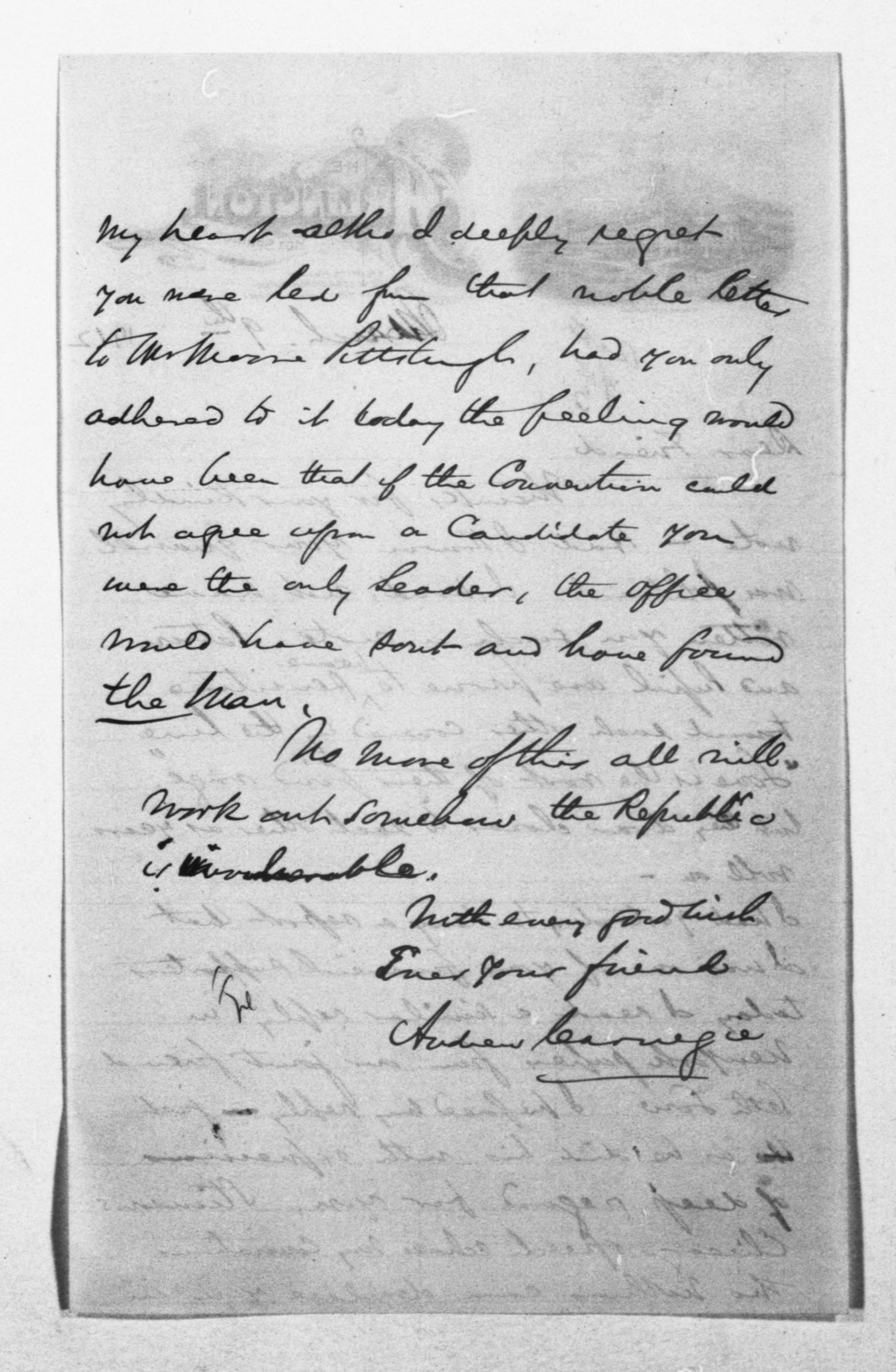 Scanned image of the current content page