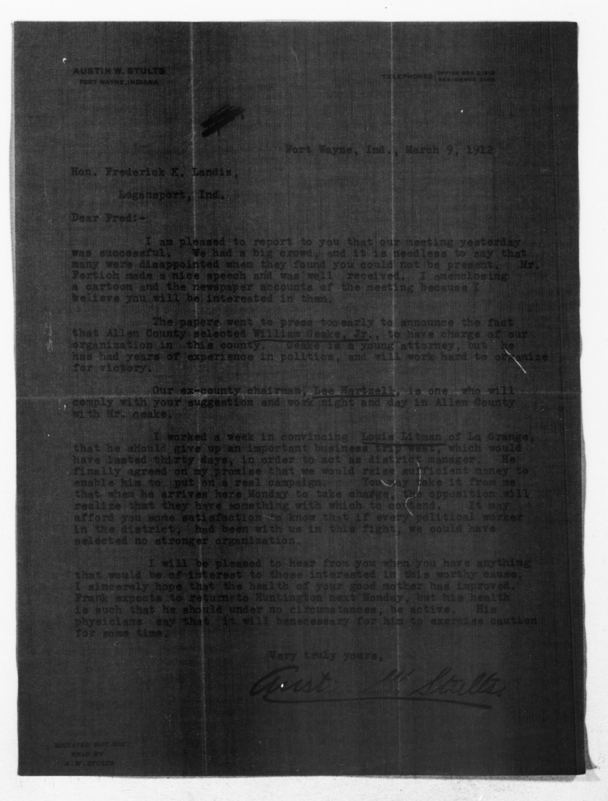 Scanned image of the current content page