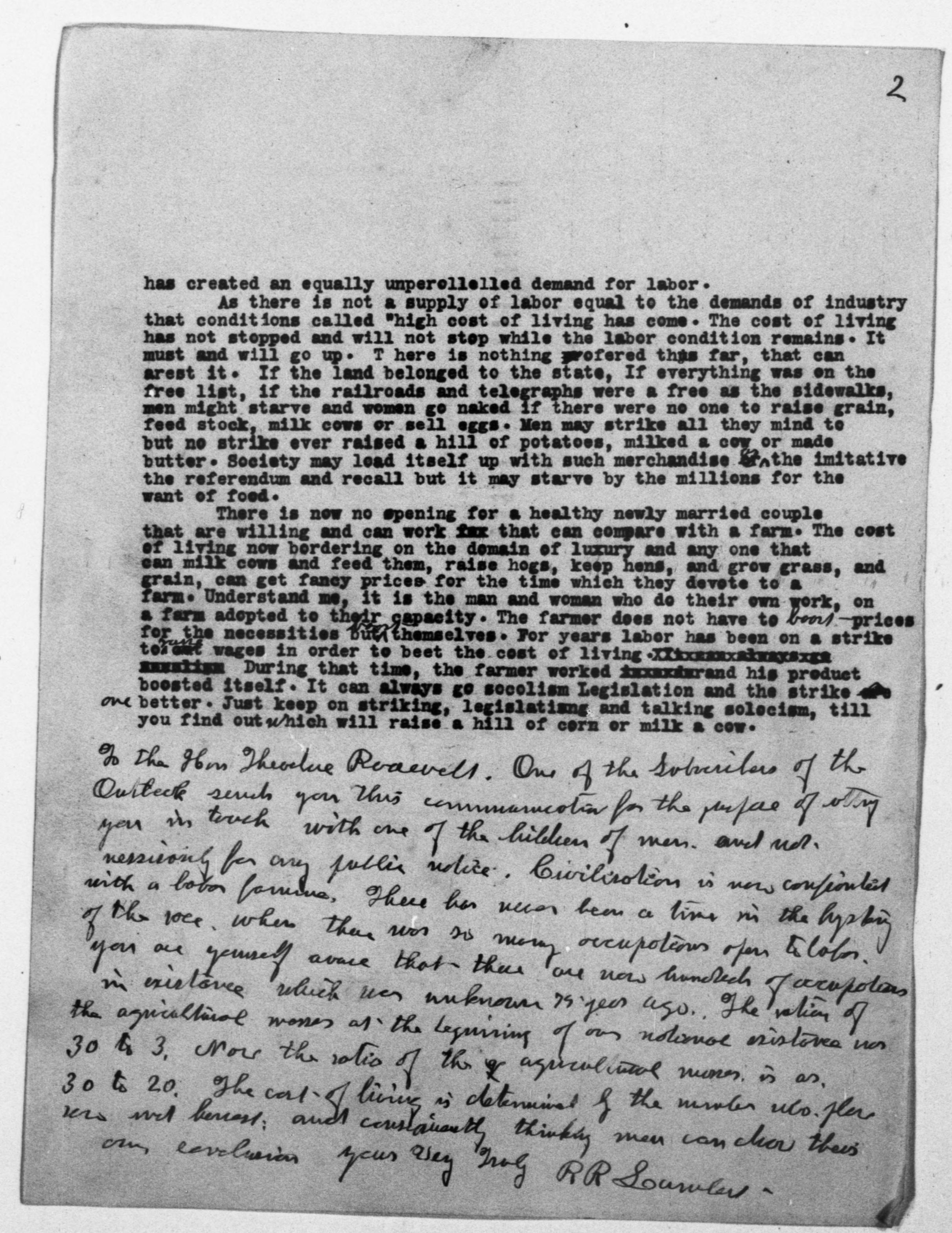 Scanned image of the current content page