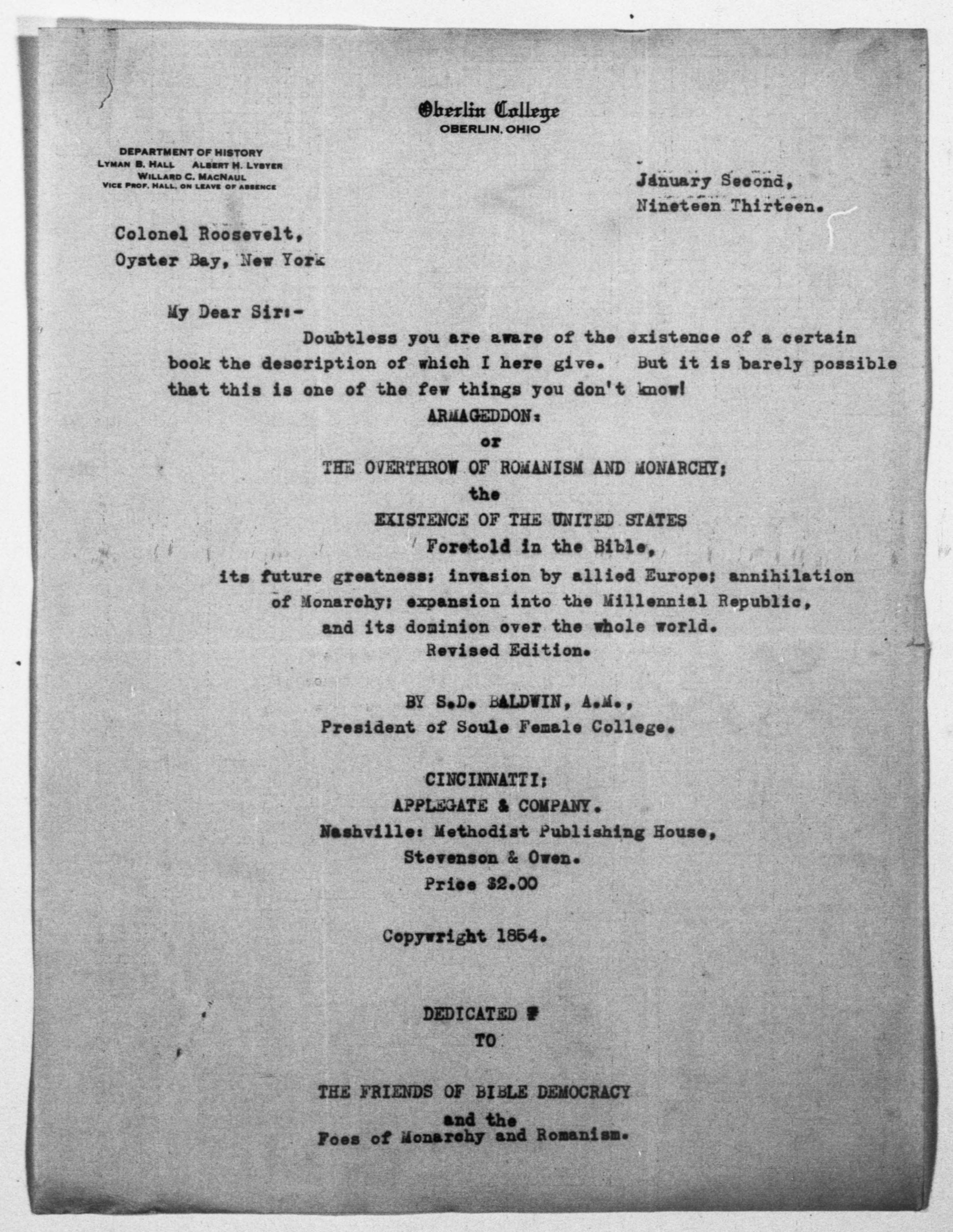 Scanned image of the current content page