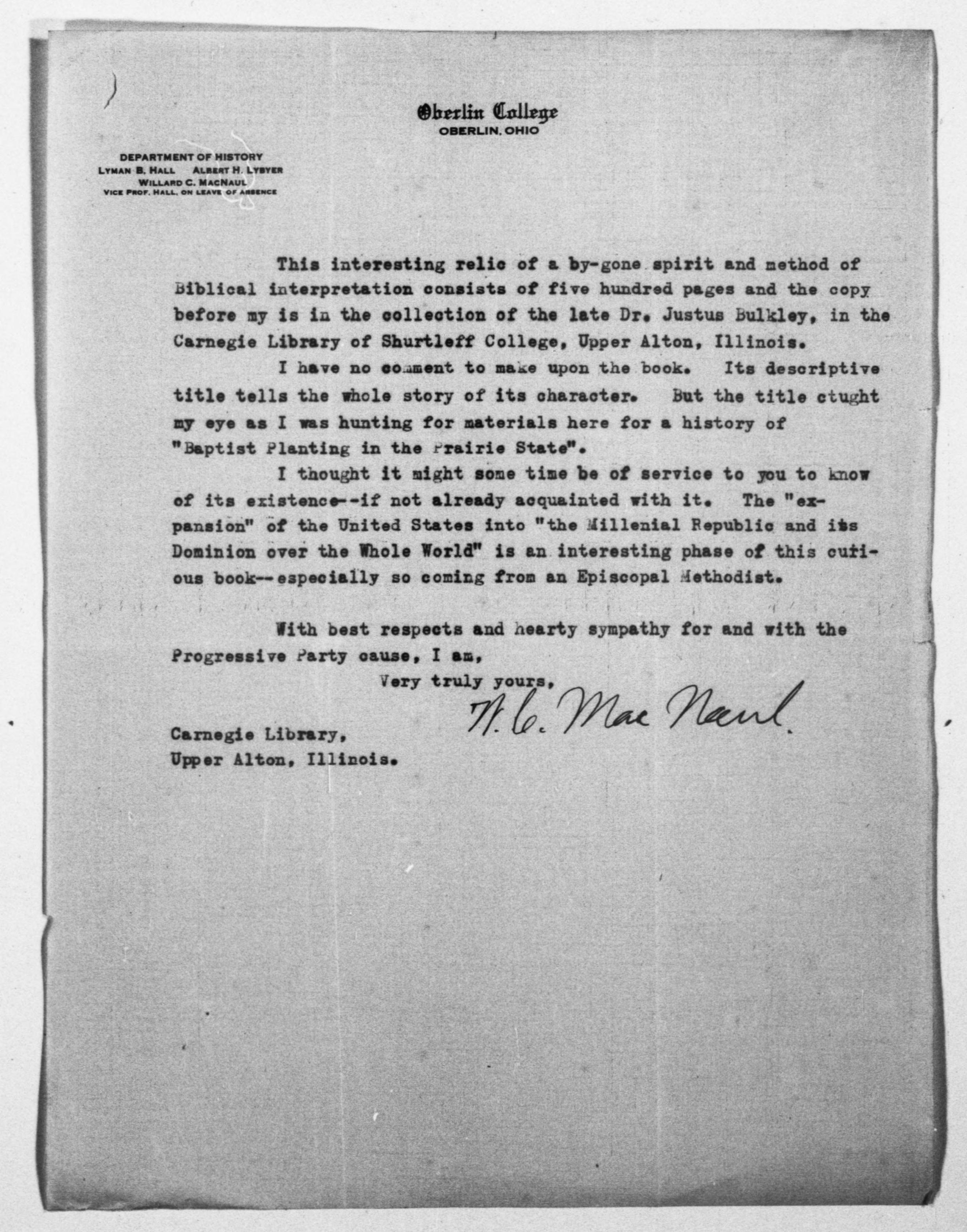 Scanned image of the current content page