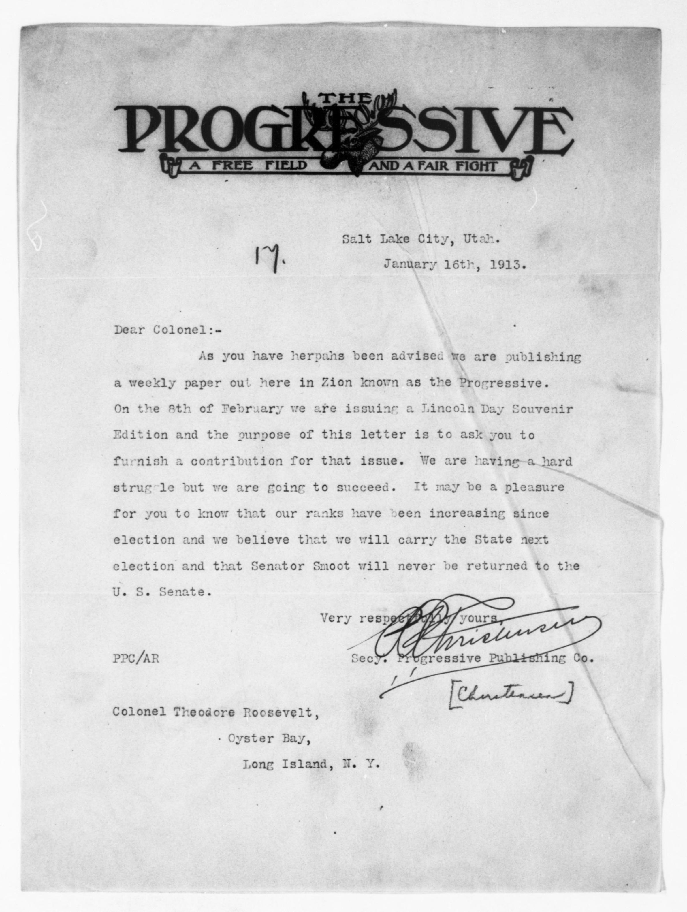 Scanned image of the current content page