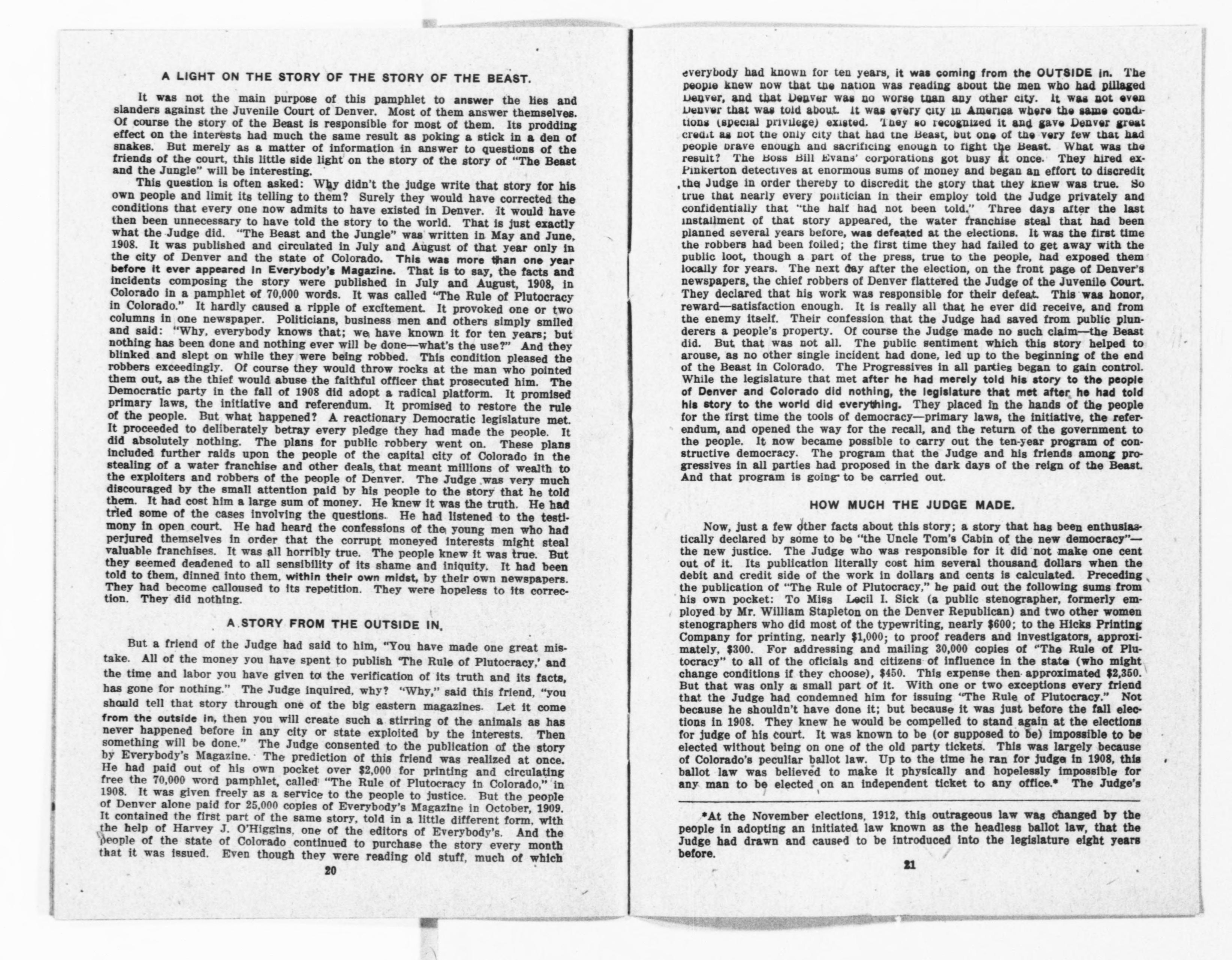 Scanned image of the current content page