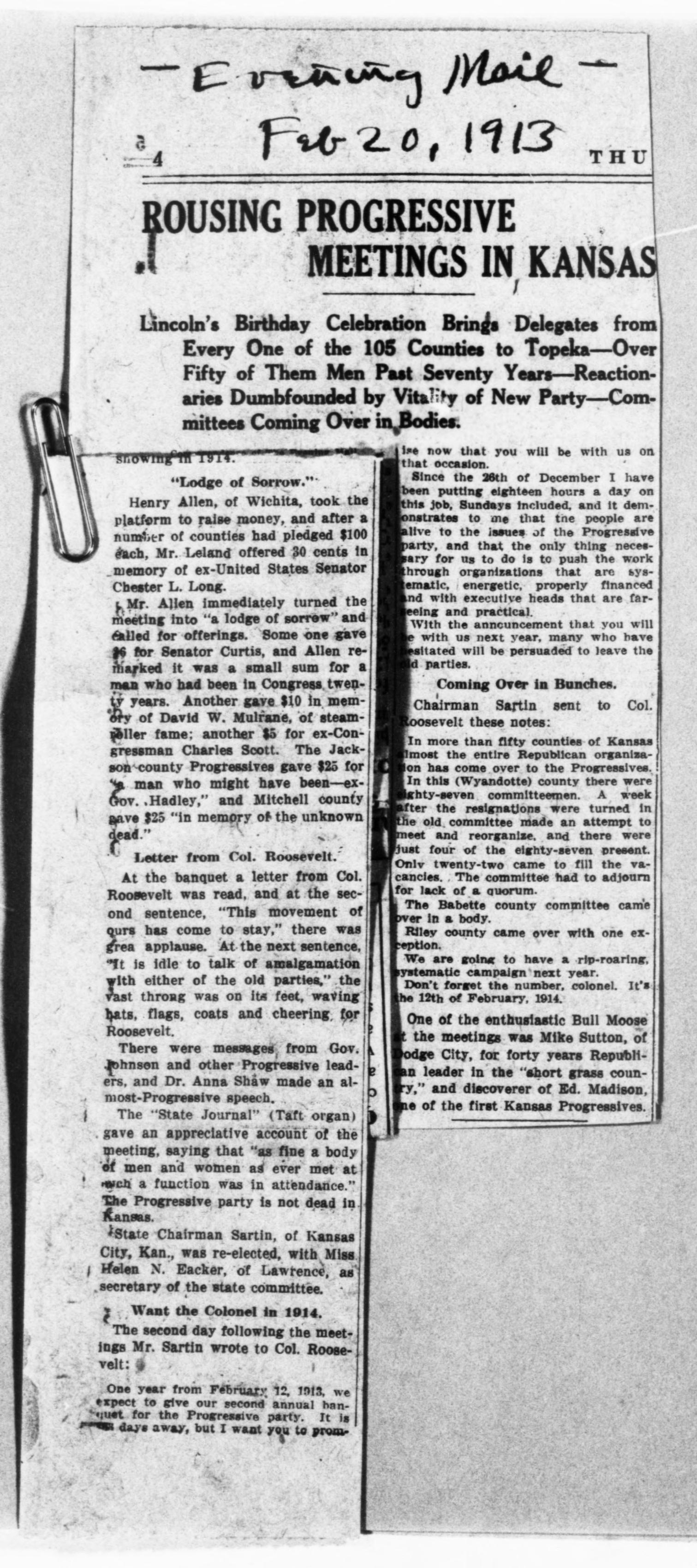 Scanned image of the current content page