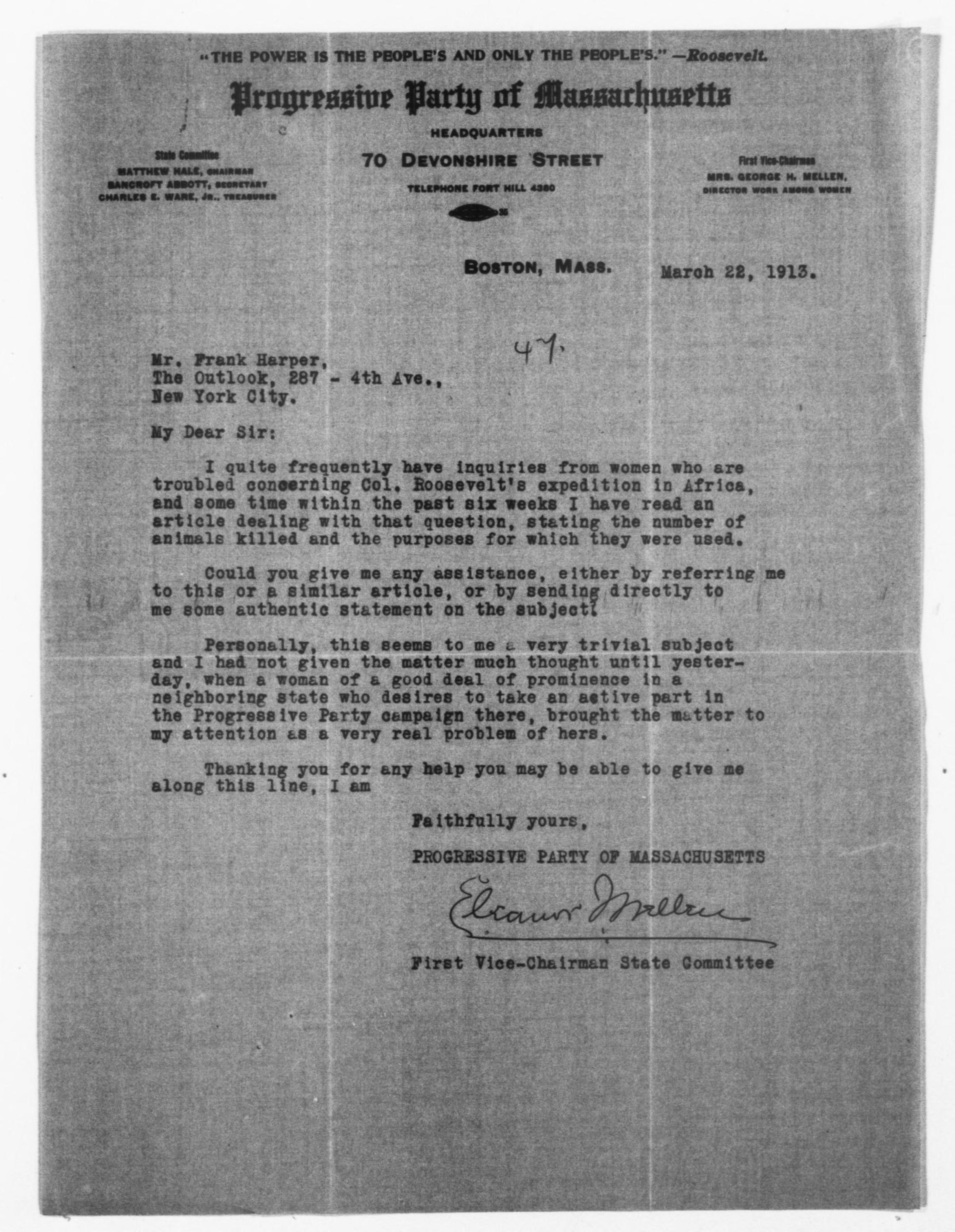 Scanned image of the current content page