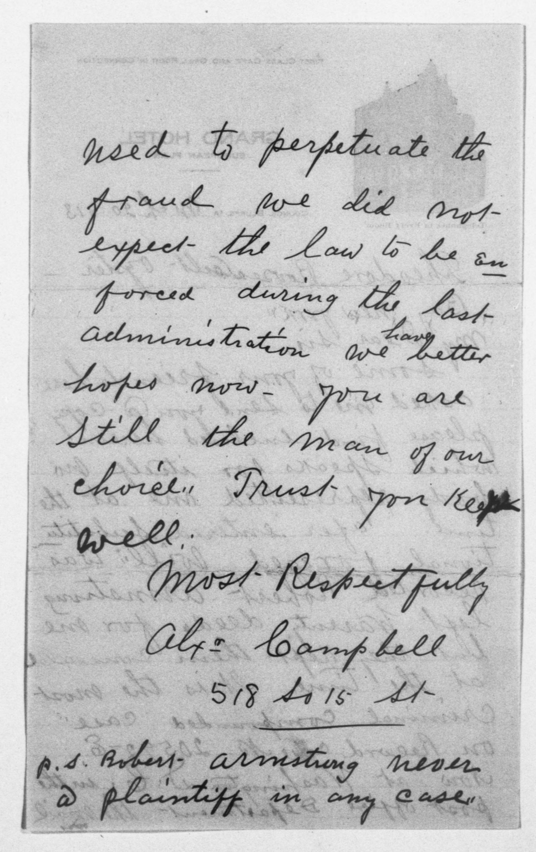 Scanned image of the current content page