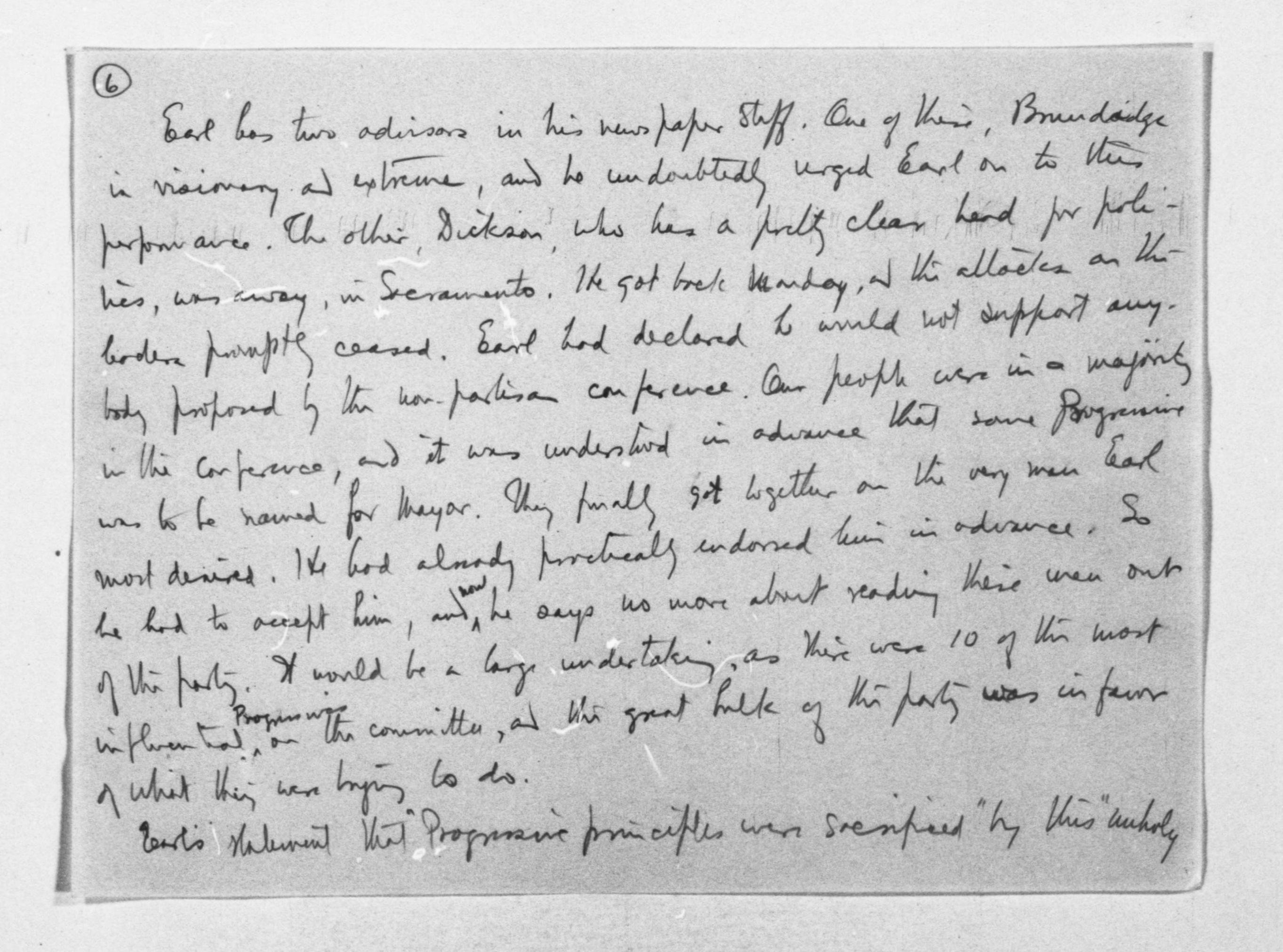 Scanned image of the current content page