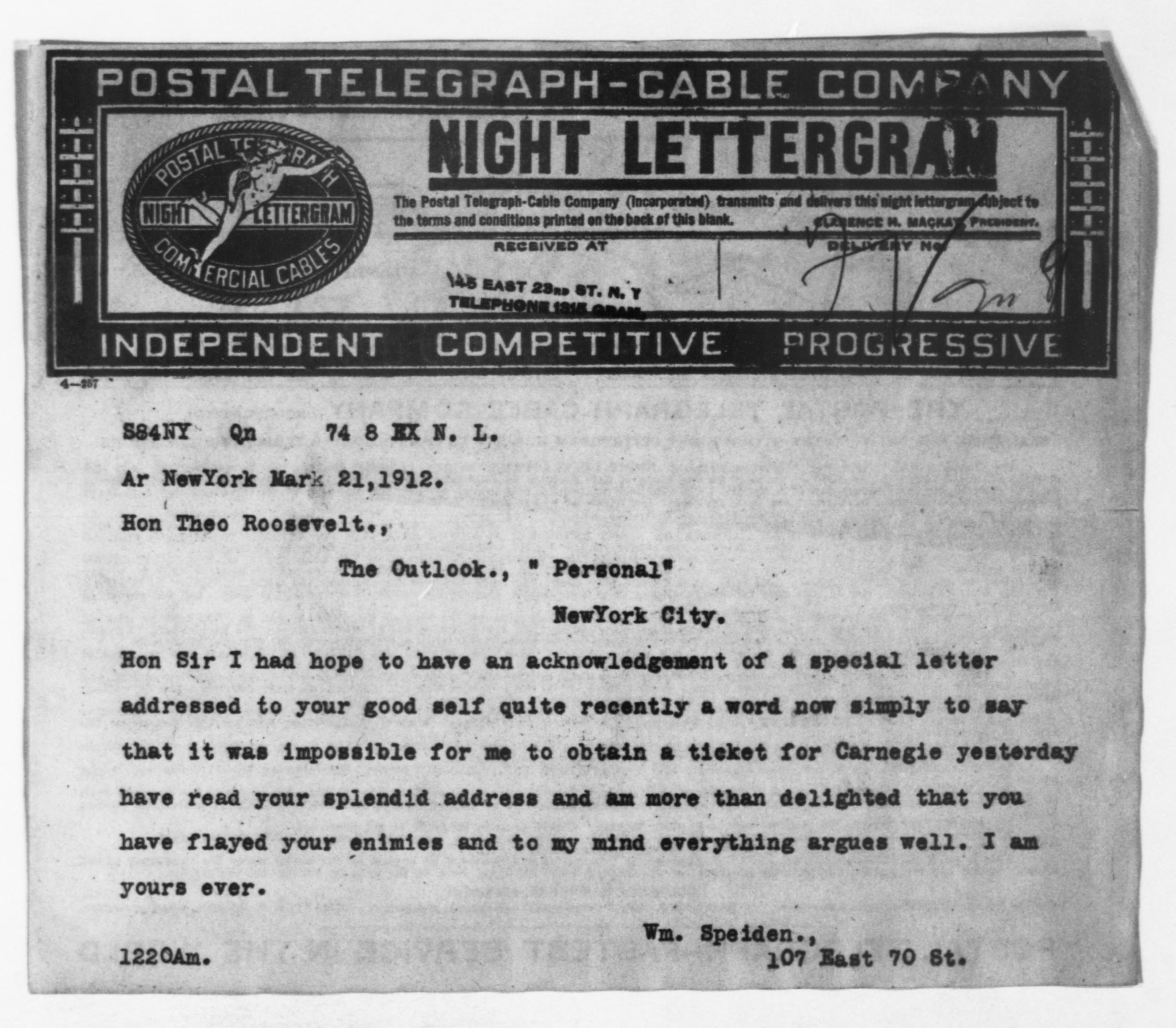 Scanned image of the current content page