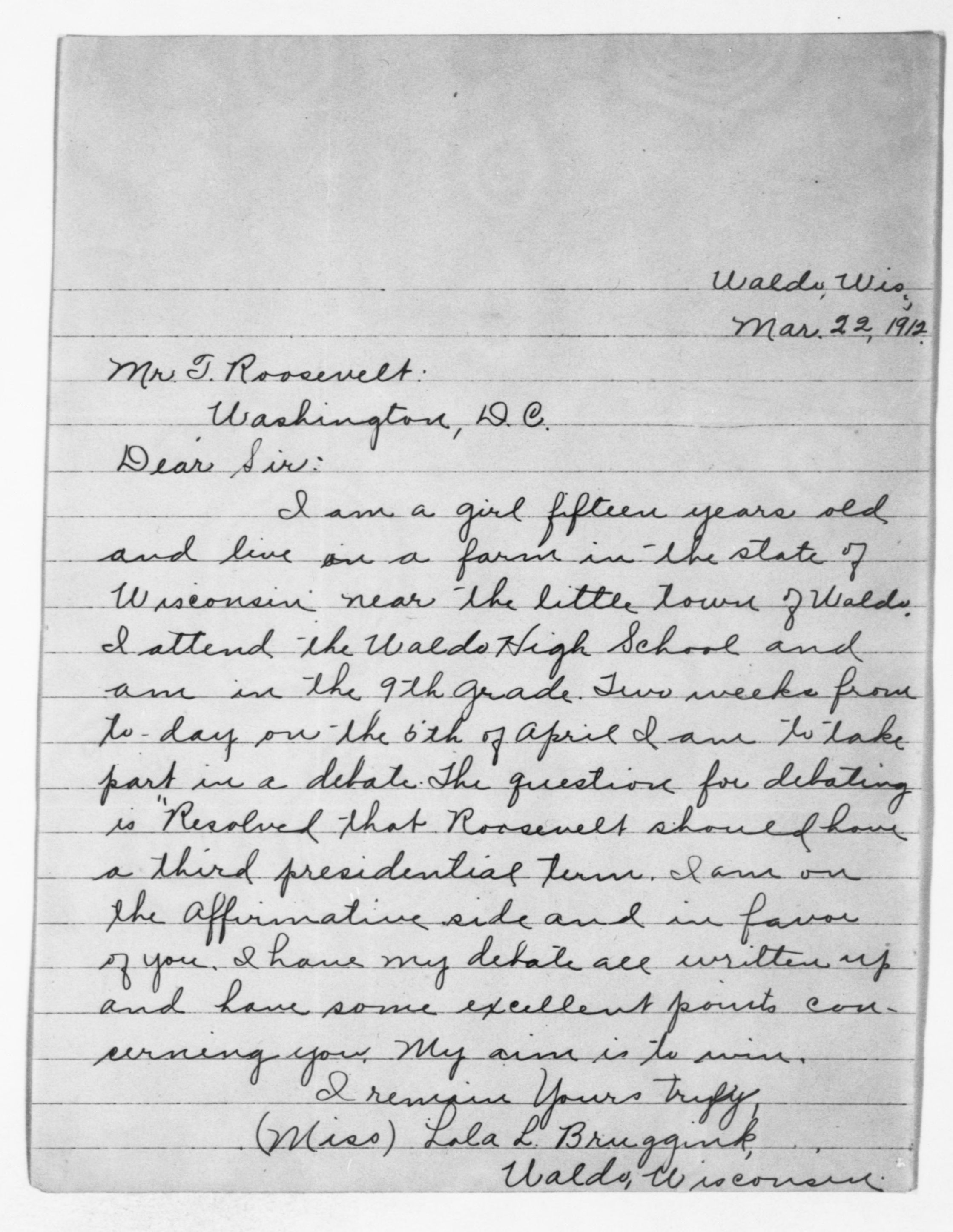 Scanned image of the current content page