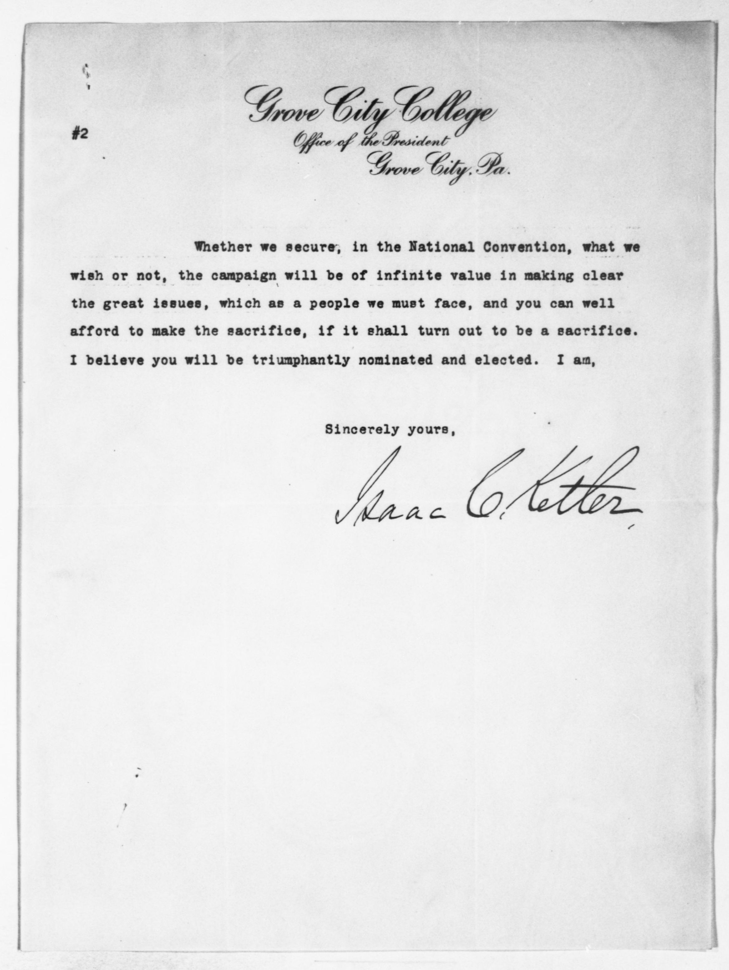 Scanned image of the current content page