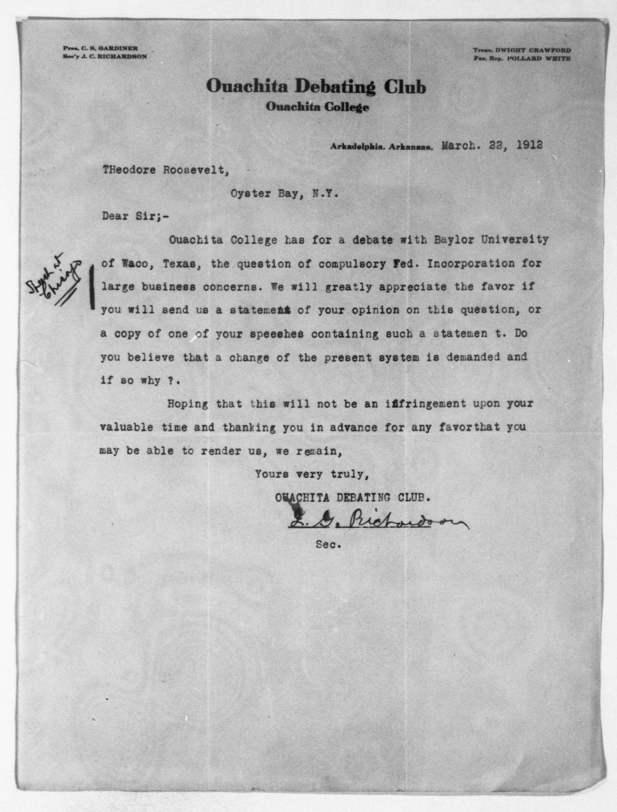 Scanned image of the current content page